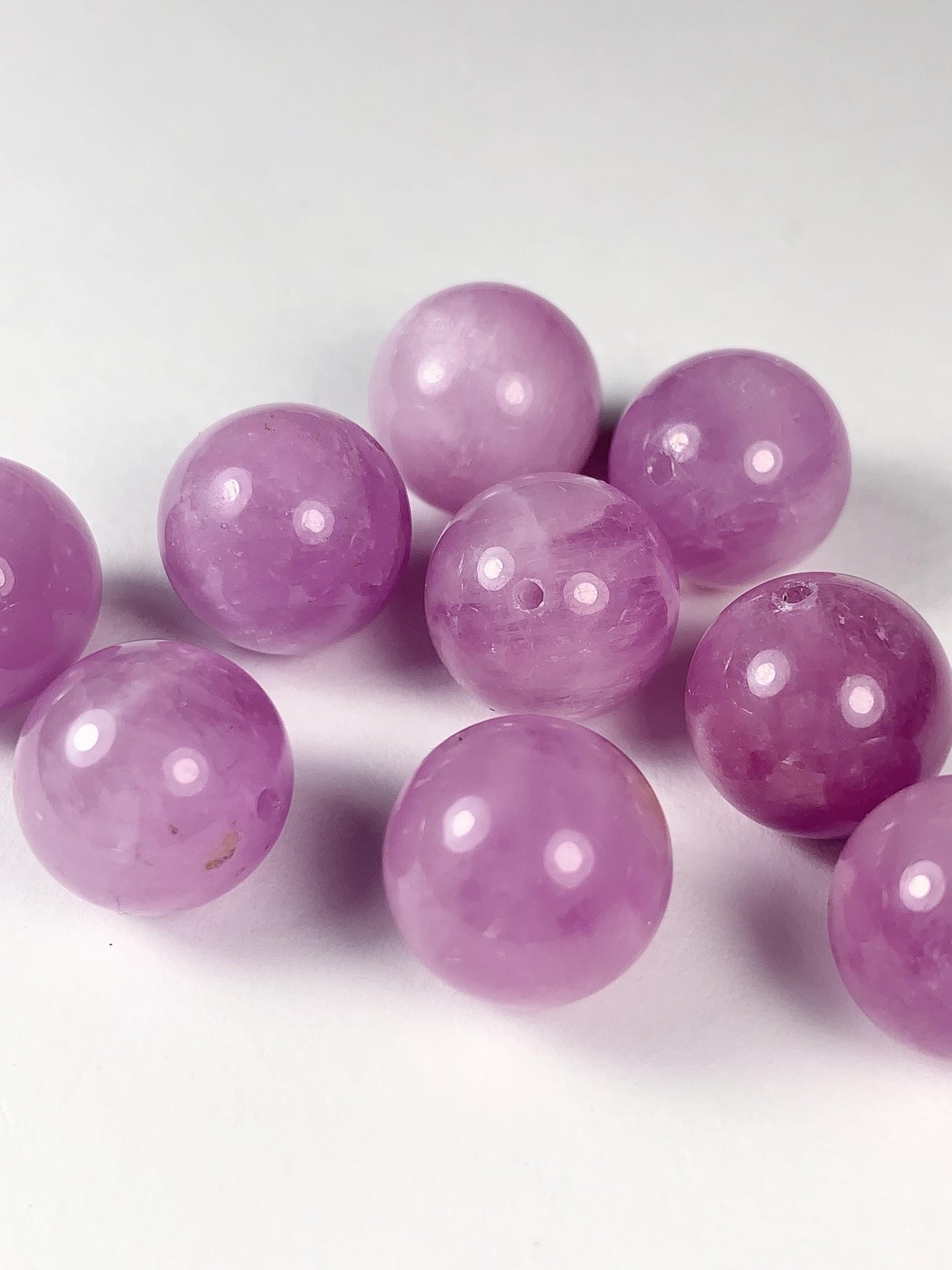 12mm Natural Purple Kunzite Smooth Round   beads Loose Gems Gemstone