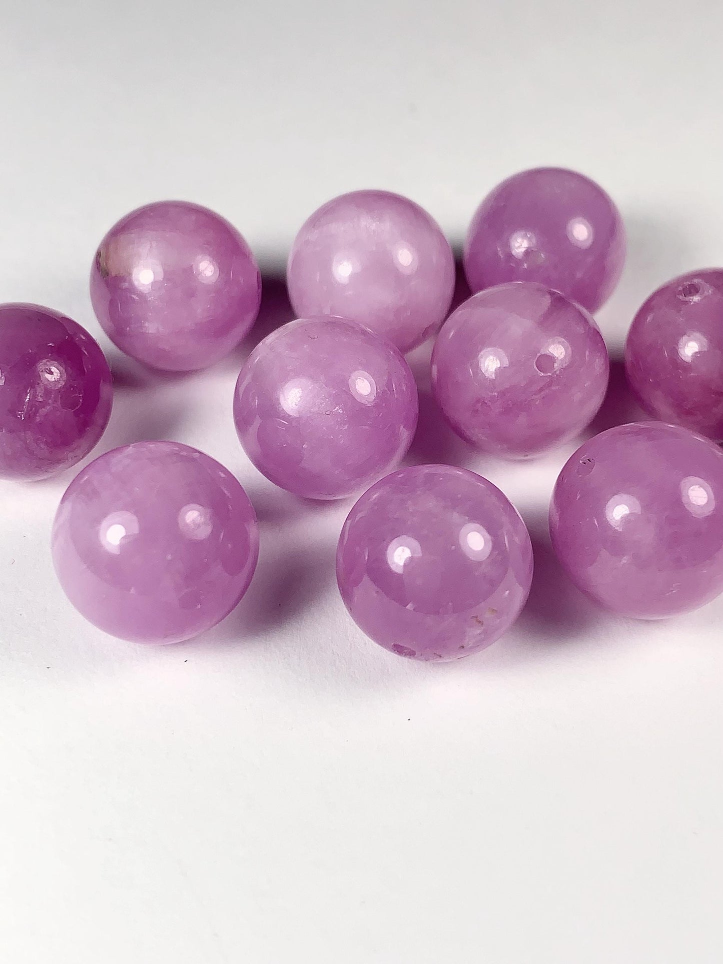 12mm Natural Purple Kunzite Smooth Round   beads Loose Gems Gemstone