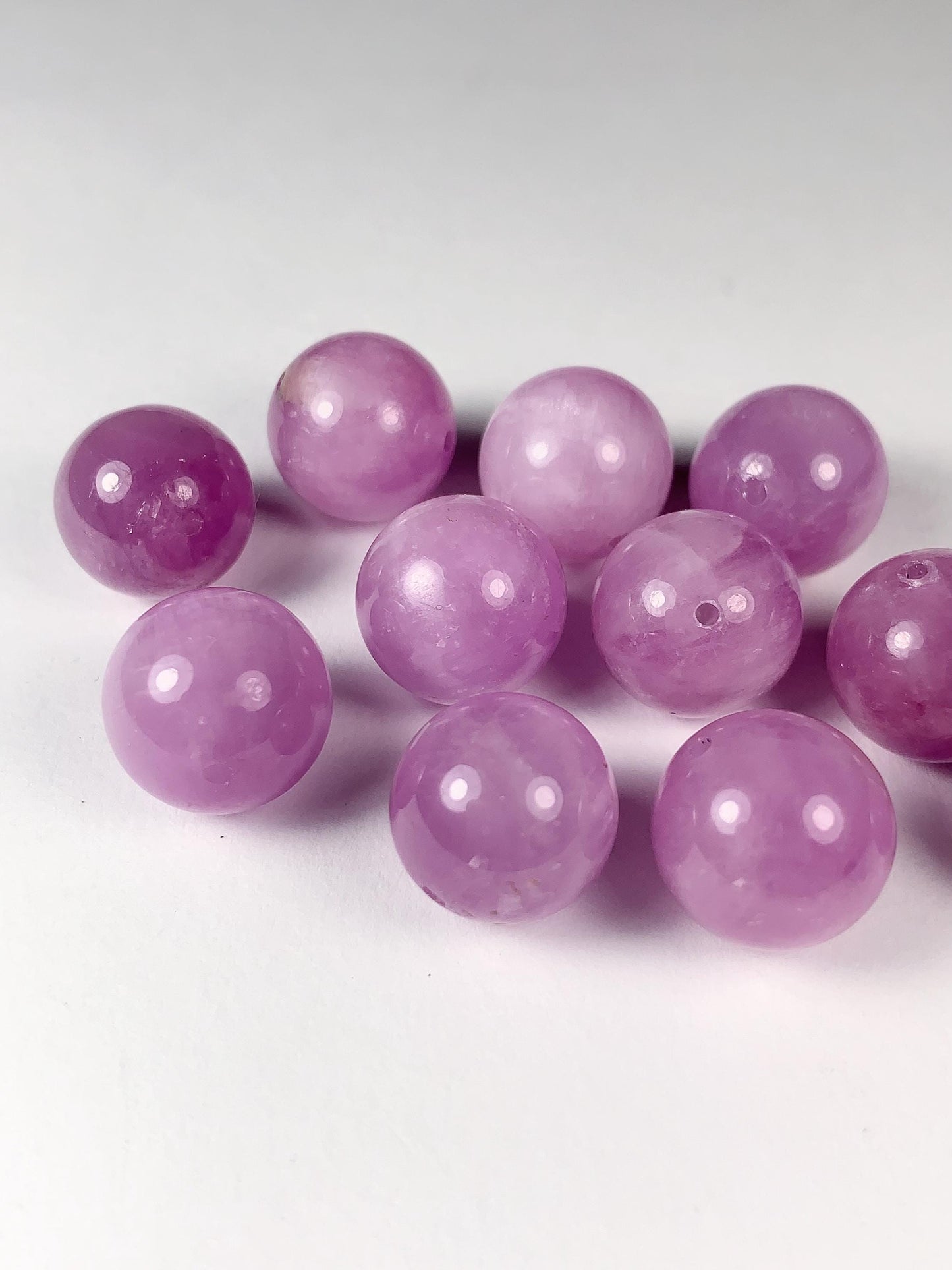 12mm Natural Purple Kunzite Smooth Round   beads Loose Gems Gemstone