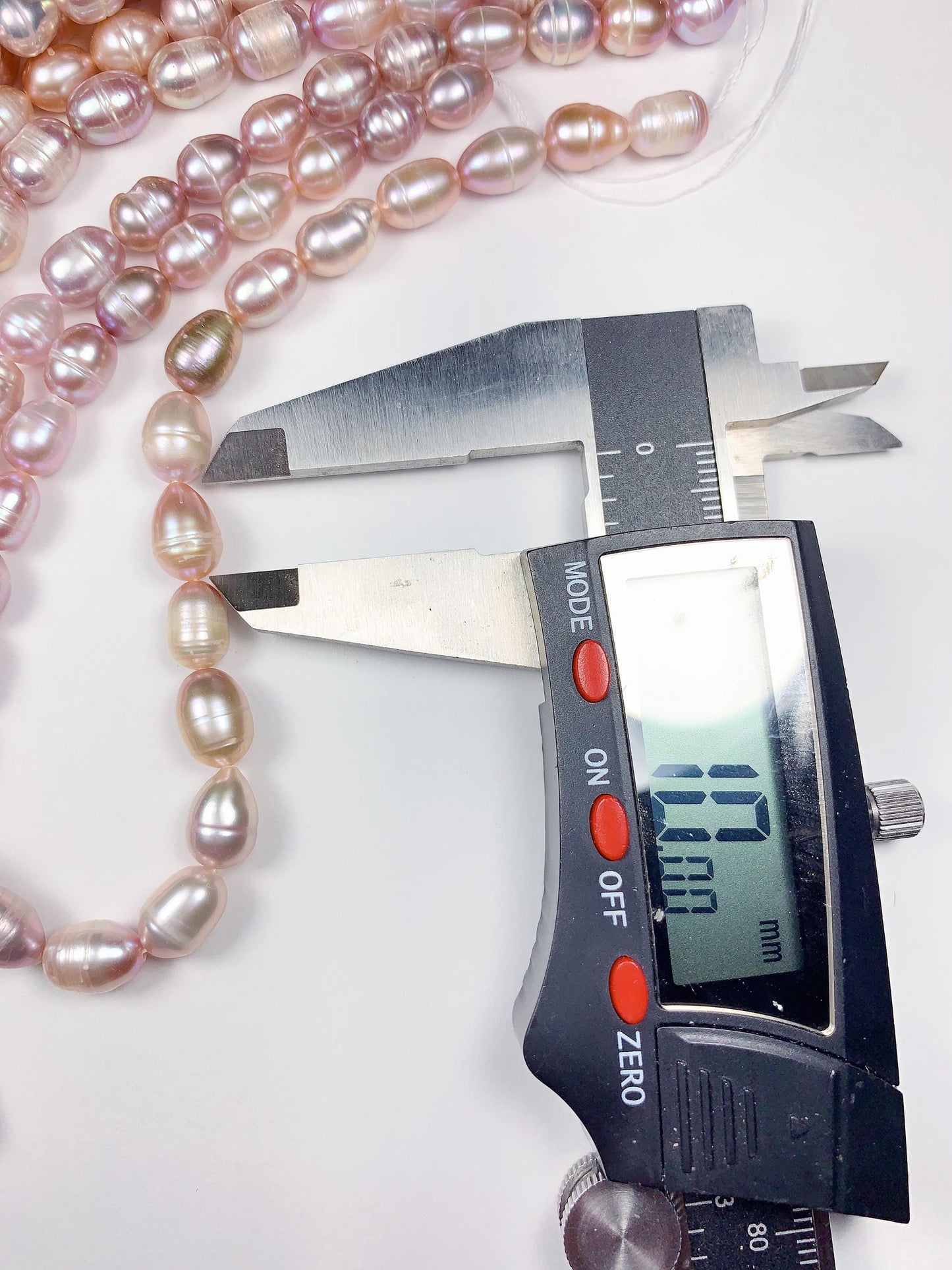 7mm Pink Purple Light Gold Natural Freshwater Oval Pearl  Beads Genuine Gemstone Strand 14+