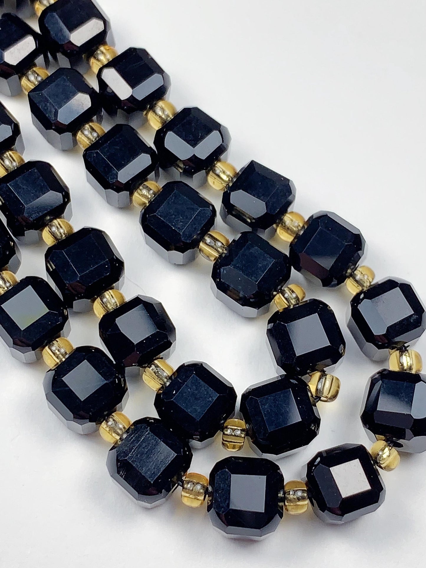 11 Types Gemstones Faceted Cube Square Beads 15.5" Strand