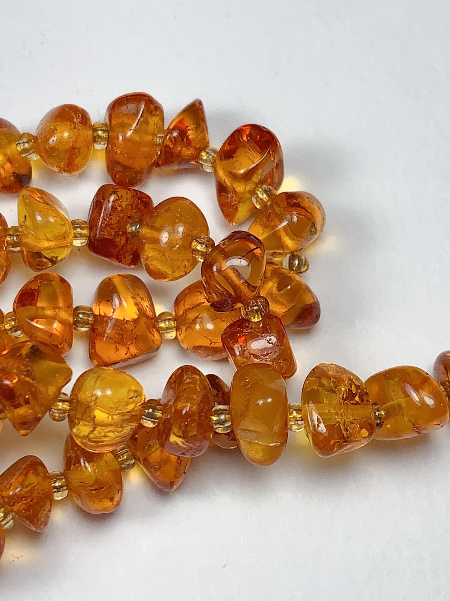 5-10mm Natural Deep Gold Honey Yellow Baltic Amber Chip Nugget Irregular Beads 15.5" Strand  DIY Jewelry