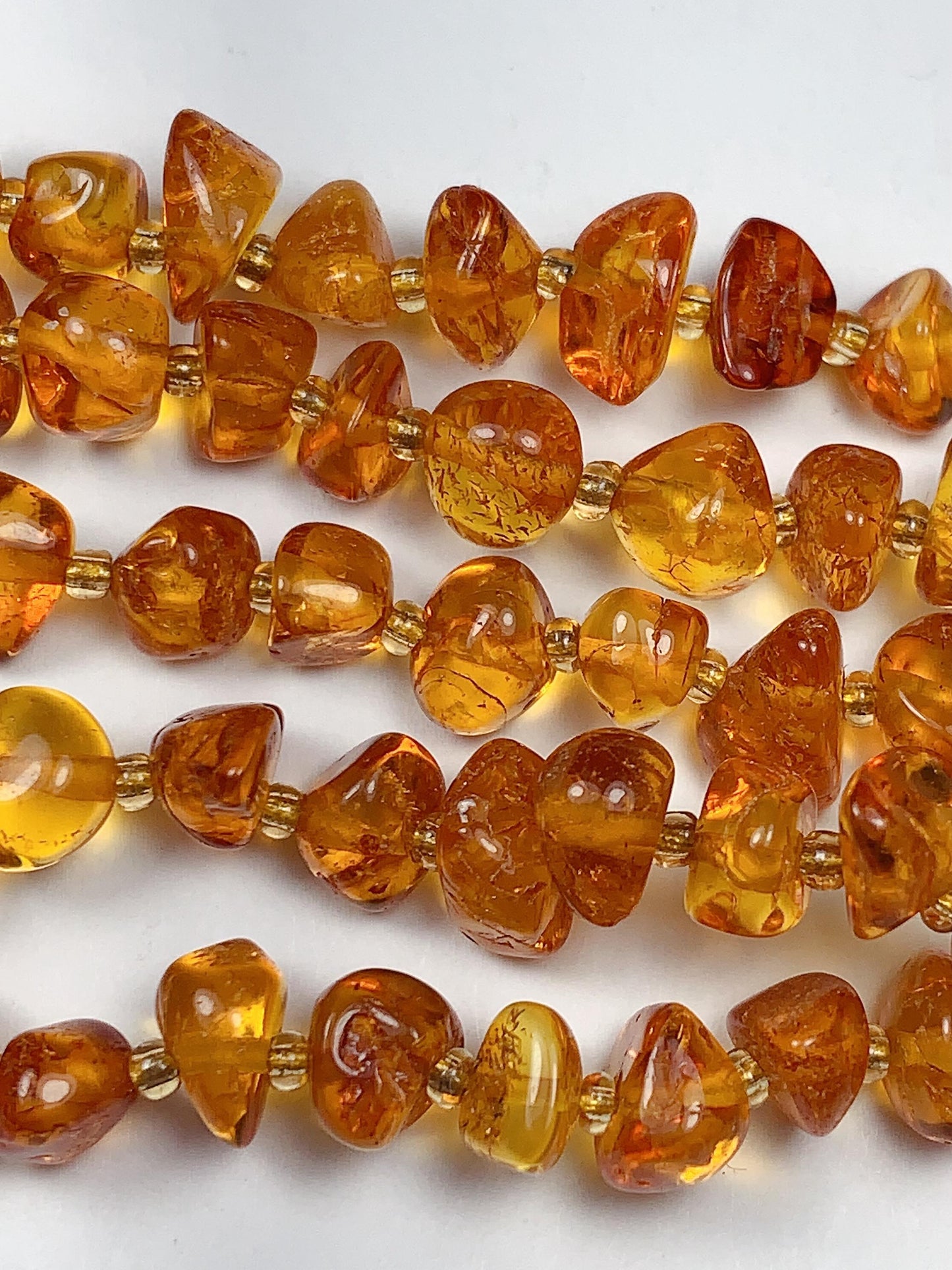 5-10mm Natural Deep Gold Honey Yellow Baltic Amber Chip Nugget Irregular Beads 15.5" Strand  DIY Jewelry