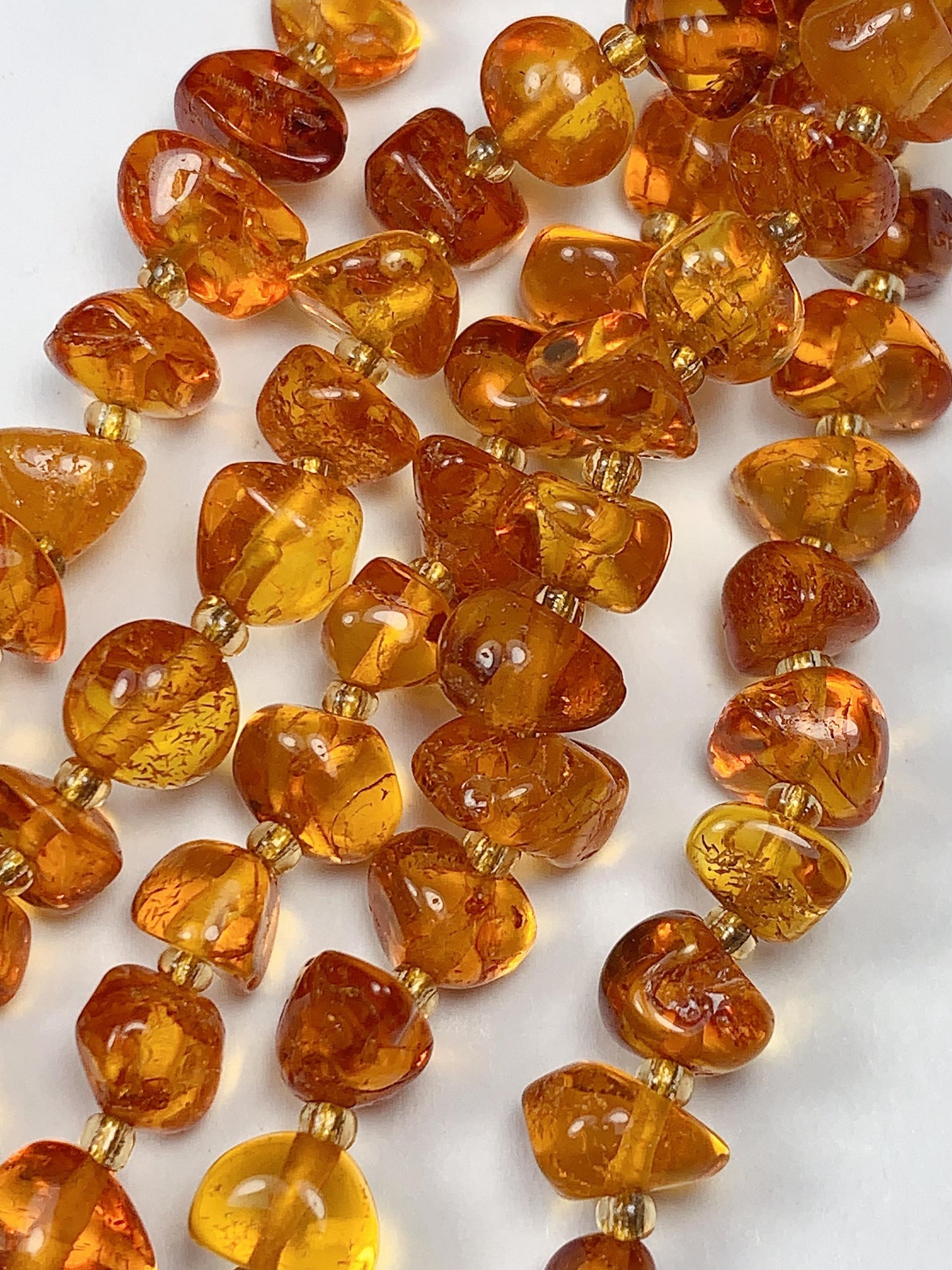 5-10mm Natural Deep Gold Honey Yellow Baltic Amber Chip Nugget Irregular Beads 15.5" Strand  DIY Jewelry