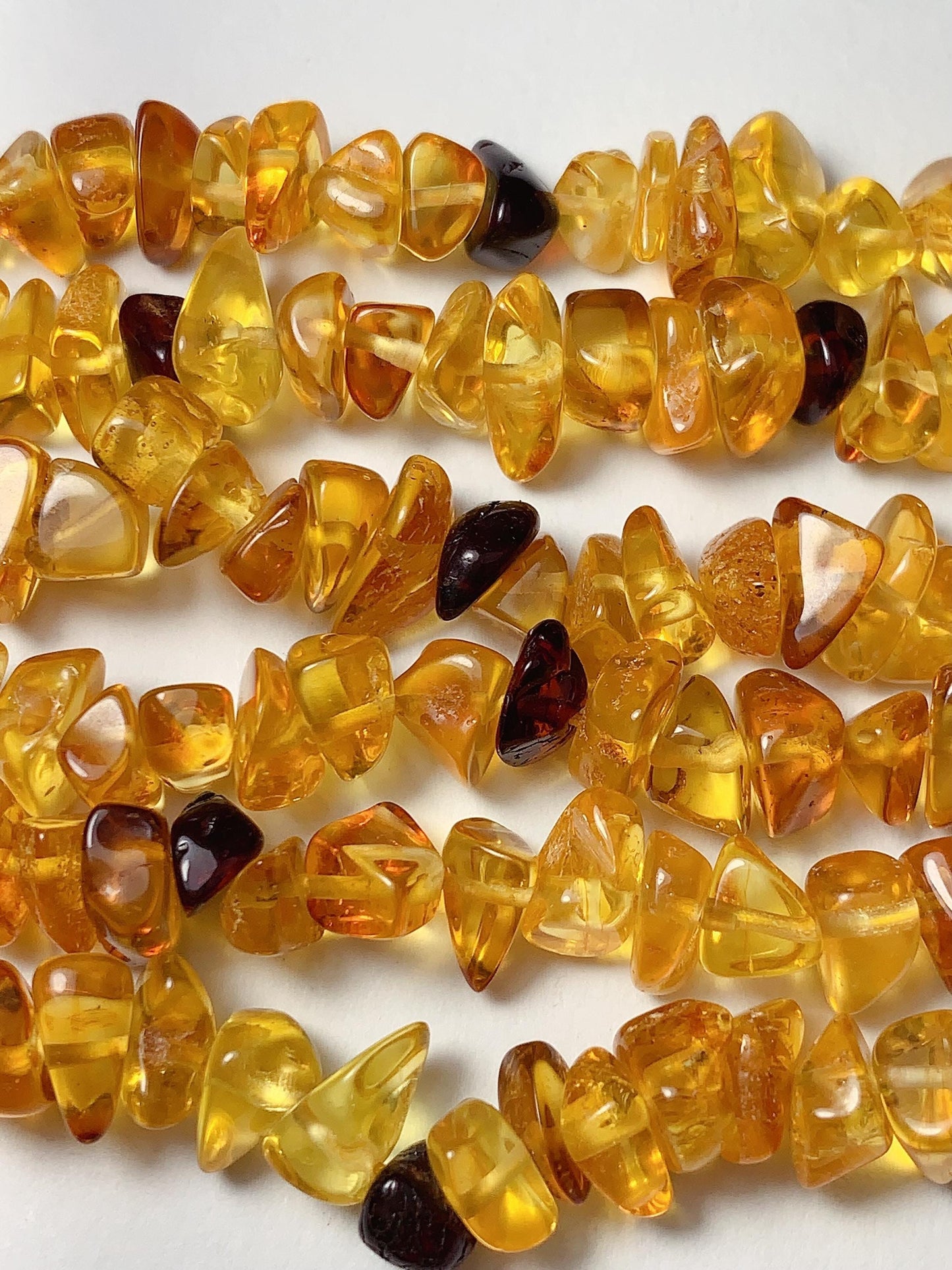 5-10mm Natural Baltic Honey Yellow Cherry Red Cognac Amber Chip Nugget Irregular Beads 15.5" Strand  DIY Jewelry