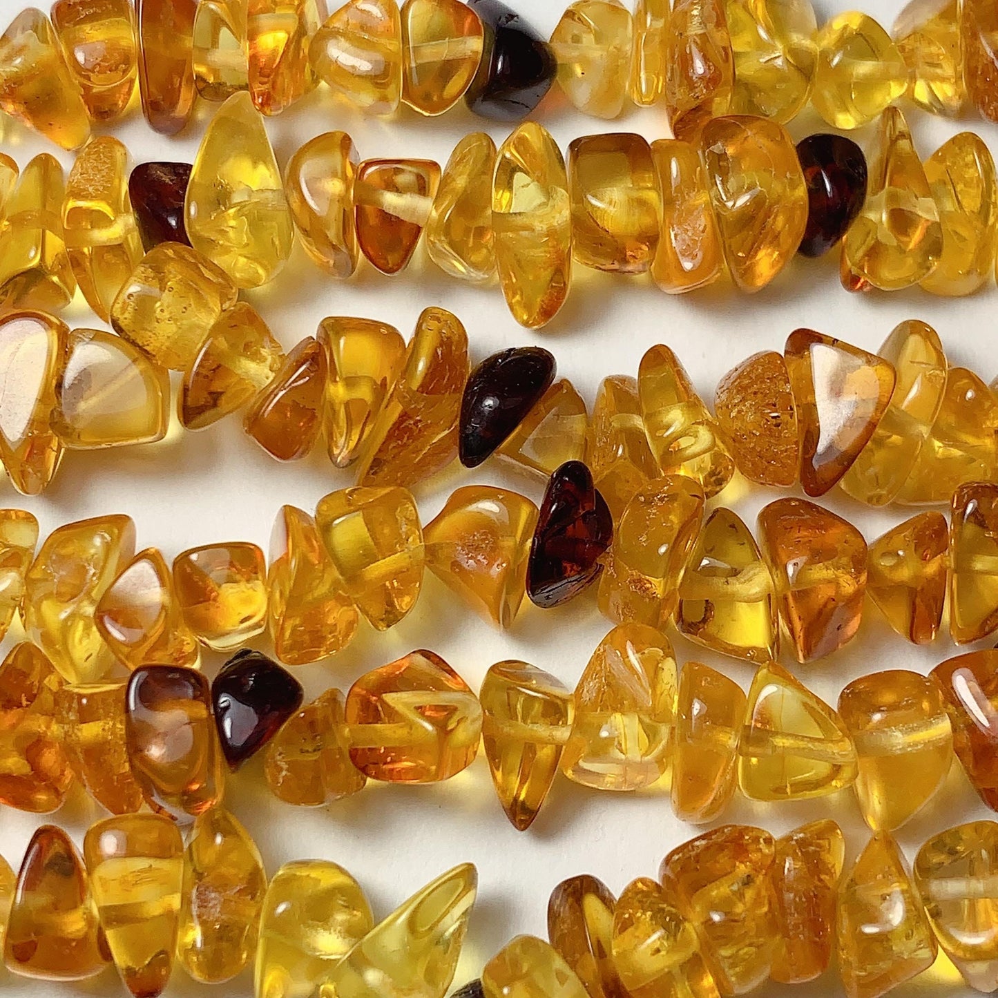 5-10mm Natural Baltic Honey Yellow Cherry Red Cognac Amber Chip Nugget Irregular Beads 15.5" Strand  DIY Jewelry