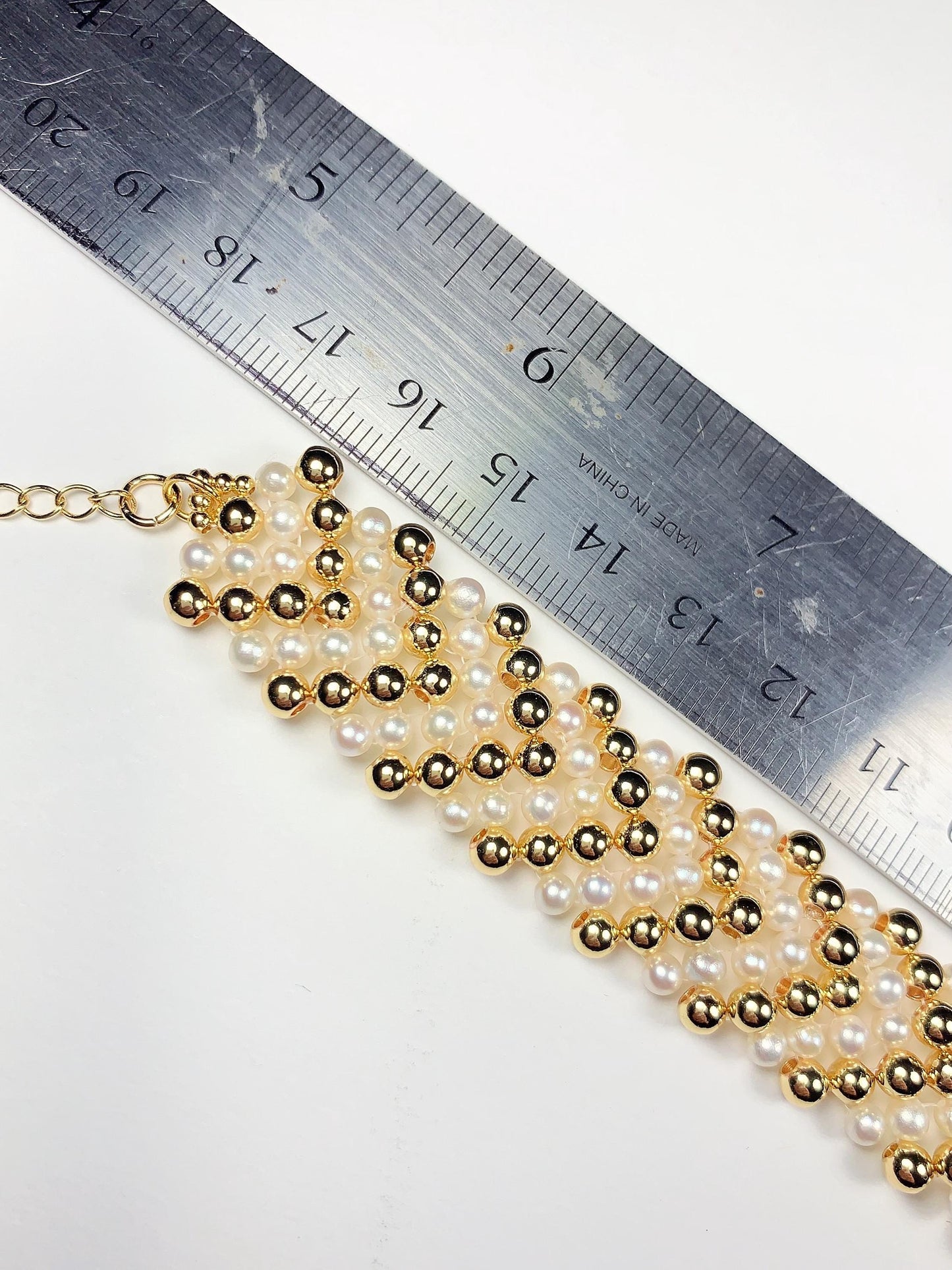 AAA Freshwater Pearl Bracelet: 14K Gold Filled, June Birthstone