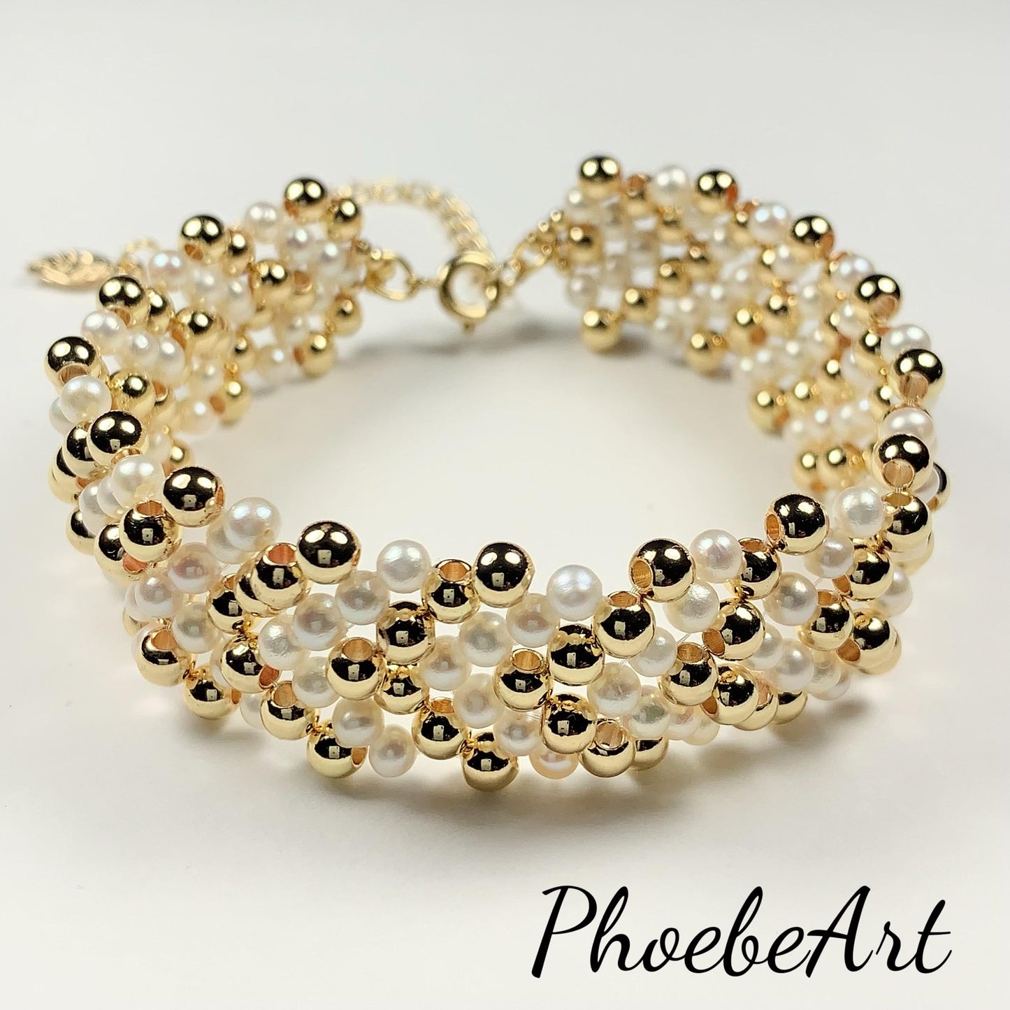 AAA Freshwater Pearl Bracelet: 14K Gold Filled, June Birthstone