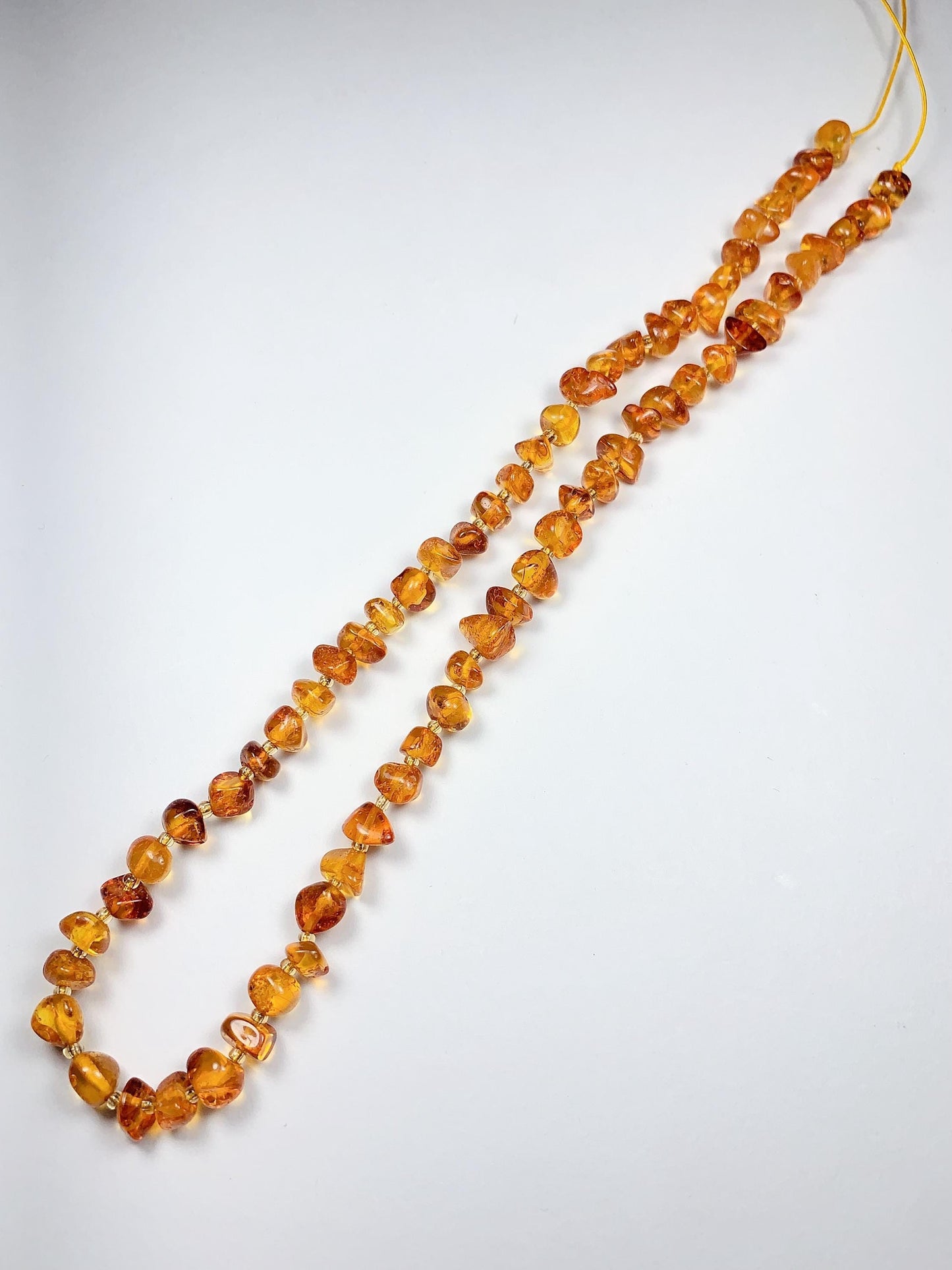 5-10mm Natural Deep Gold Honey Yellow Baltic Amber Chip Nugget Irregular Beads 15.5" Strand  DIY Jewelry