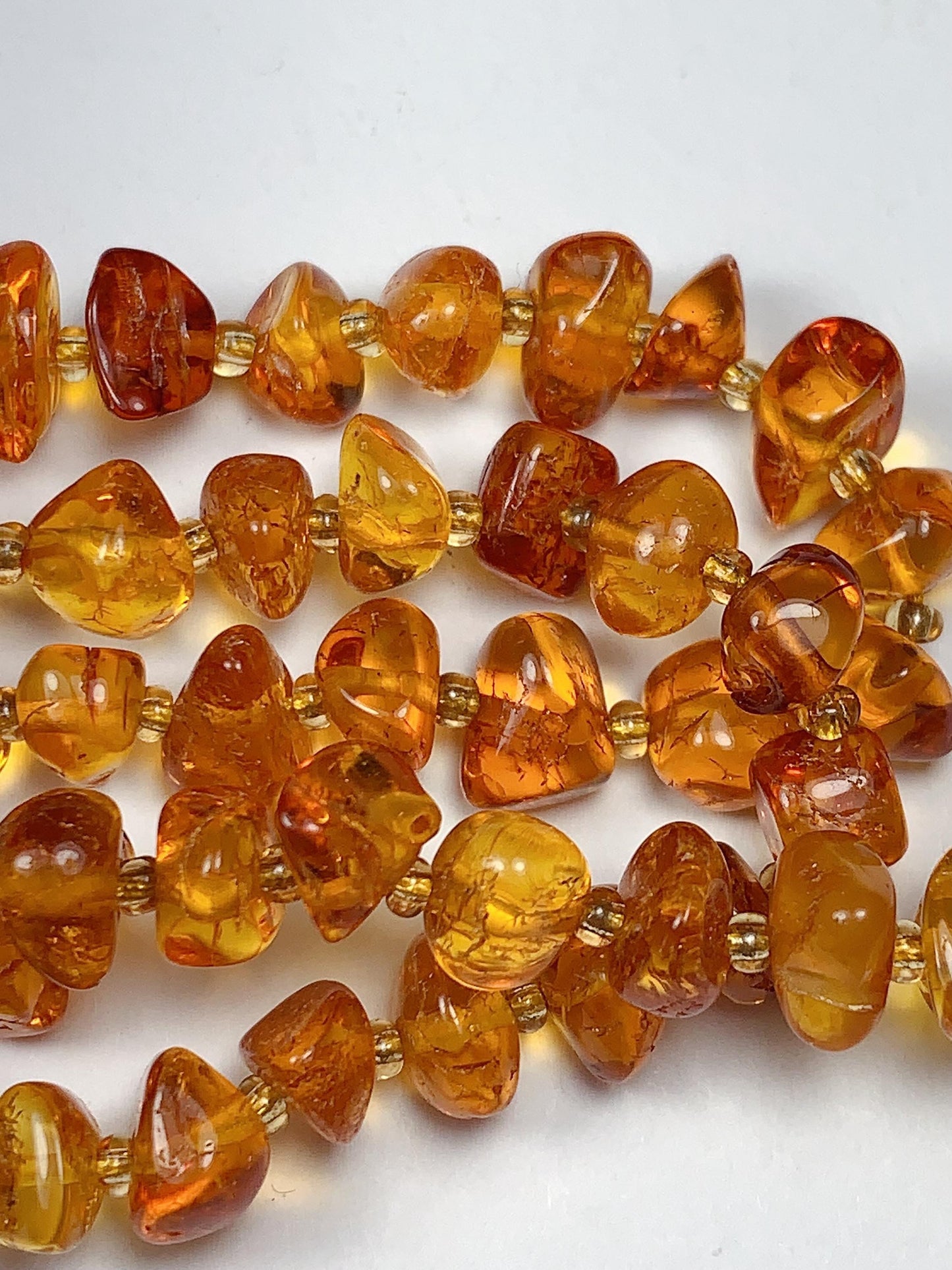 5-10mm Natural Deep Gold Honey Yellow Baltic Amber Chip Nugget Irregular Beads 15.5" Strand  DIY Jewelry