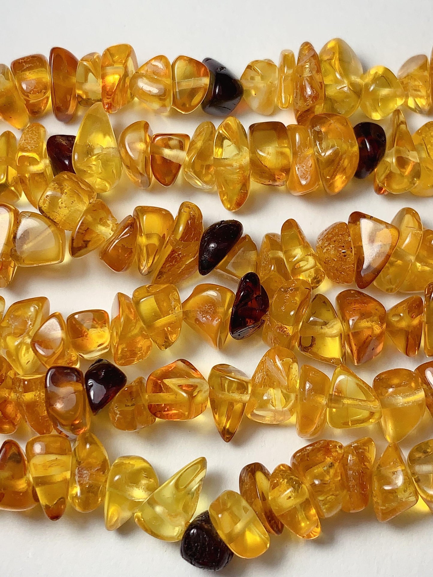 5-10mm Natural Baltic Honey Yellow Cherry Red Cognac Amber Chip Nugget Irregular Beads 15.5" Strand  DIY Jewelry