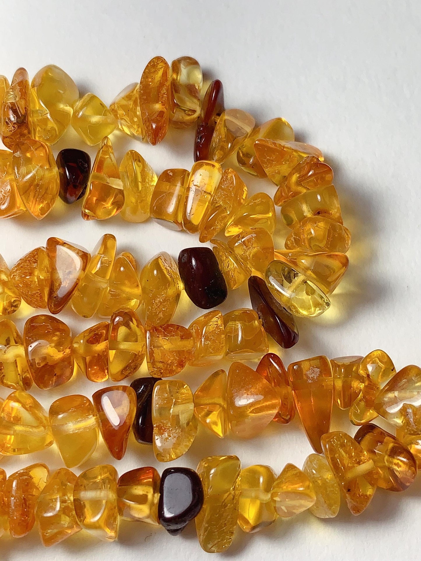 5-10mm Natural Baltic Honey Yellow Cherry Red Cognac Amber Chip Nugget Irregular Beads 15.5" Strand  DIY Jewelry