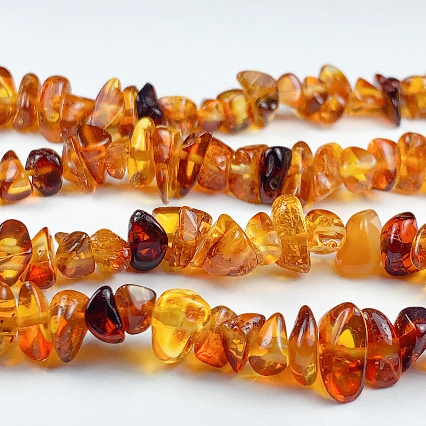 5-10mm Natural Deep Gold Honey Yellow Baltic Amber Chip Nugget Irregular Beads 15.5" Strand  DIY Jewelry