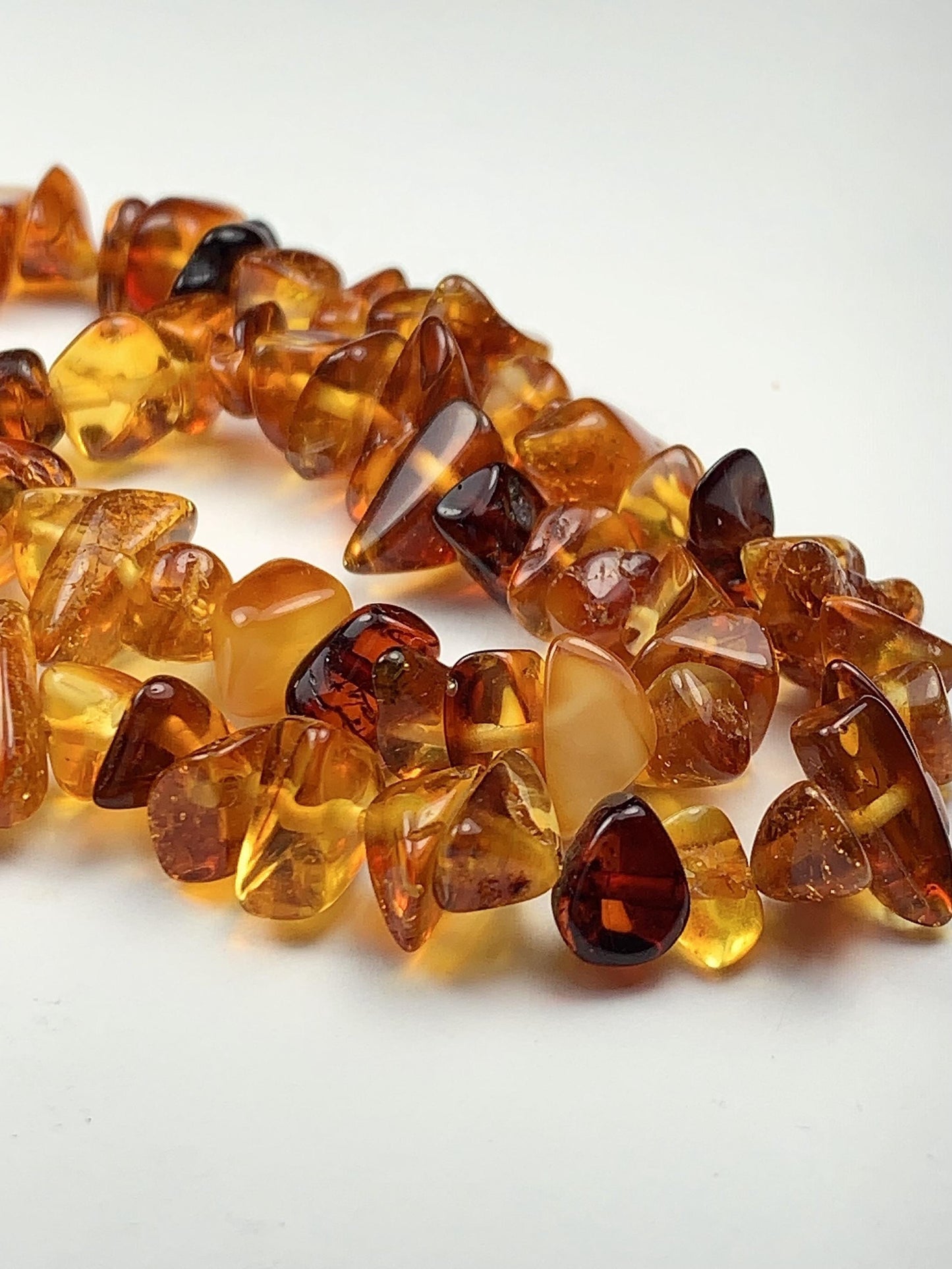 5-10mm Natural Deep Gold Honey Yellow Baltic Amber Chip Nugget Irregular Beads 15.5" Strand  DIY Jewelry