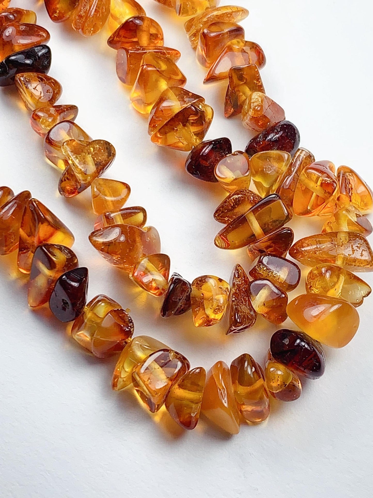 5-10mm Natural Deep Gold Honey Yellow Baltic Amber Chip Nugget Irregular Beads 15.5" Strand  DIY Jewelry