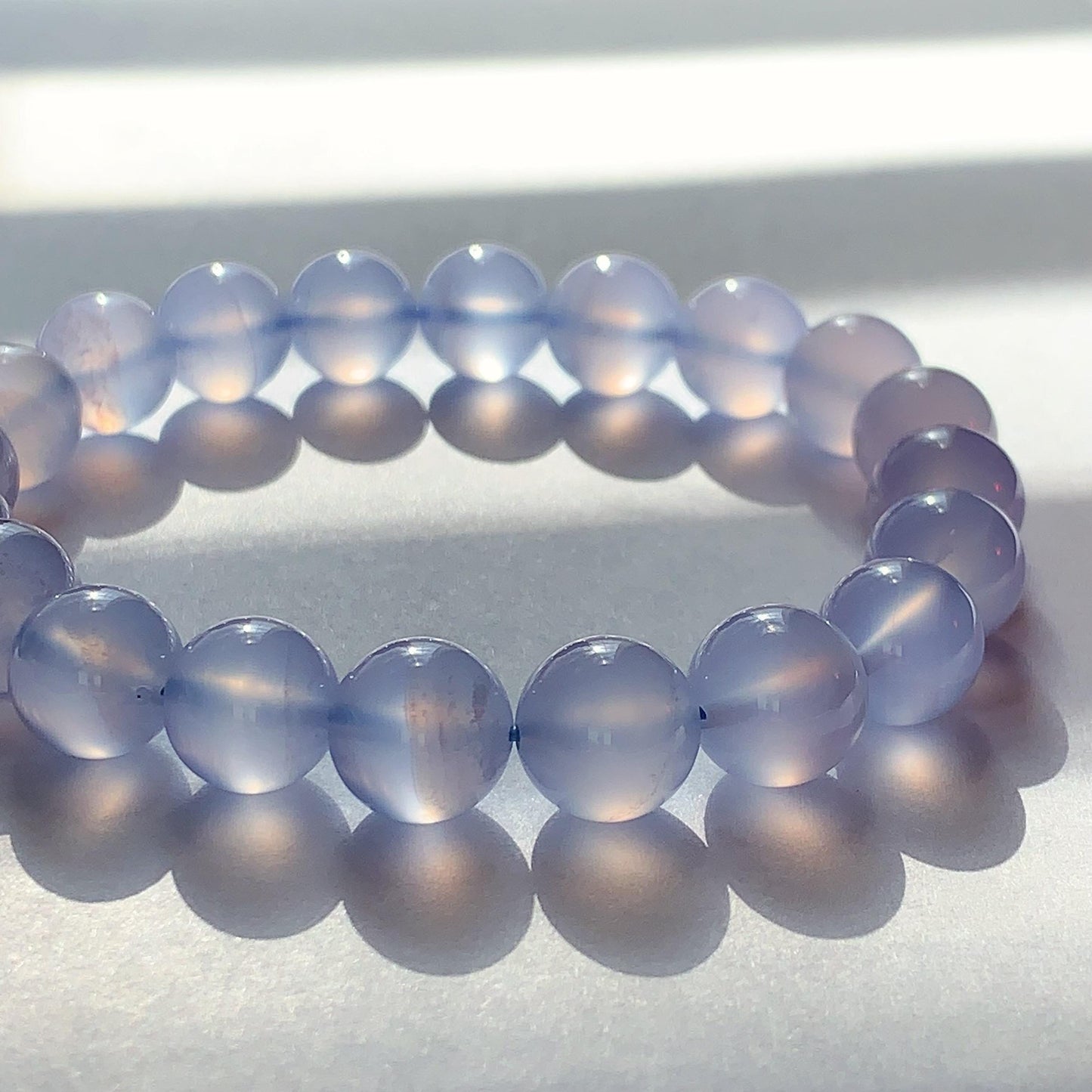AAA Translucent Blue Lace Agate Stretch Bracelet 7mm 8mm