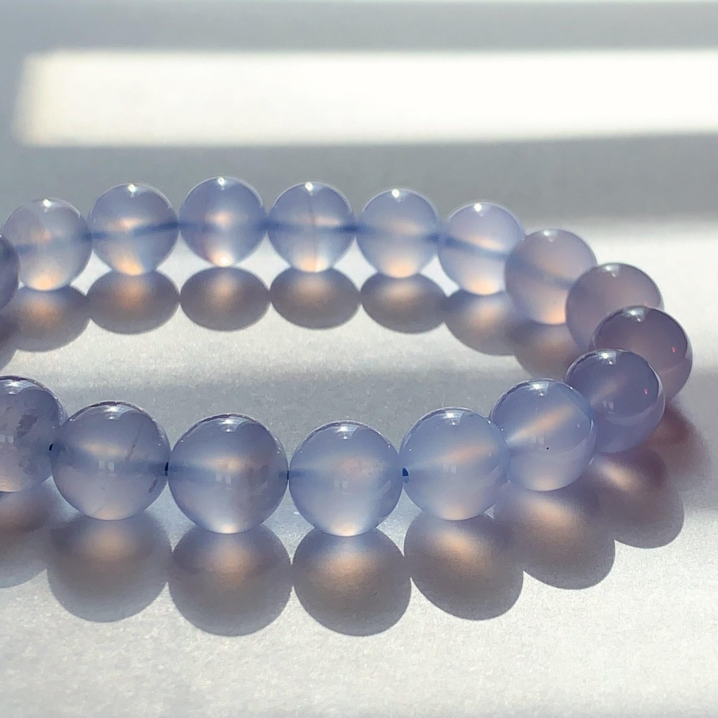 AAA Translucent Blue Lace Agate Stretch Bracelet 7mm 8mm
