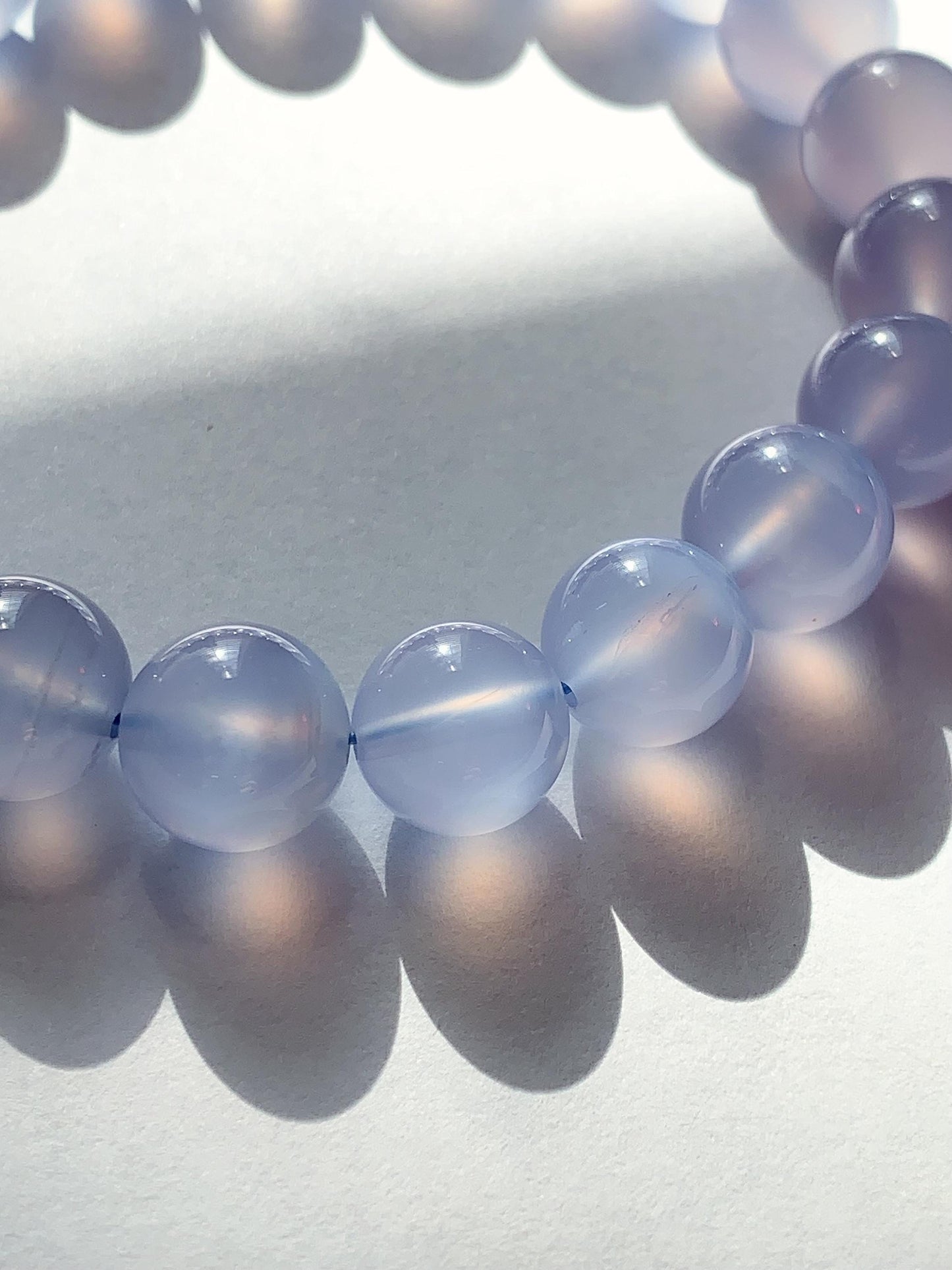 AAA Translucent Blue Lace Agate Stretch Bracelet 7mm 8mm