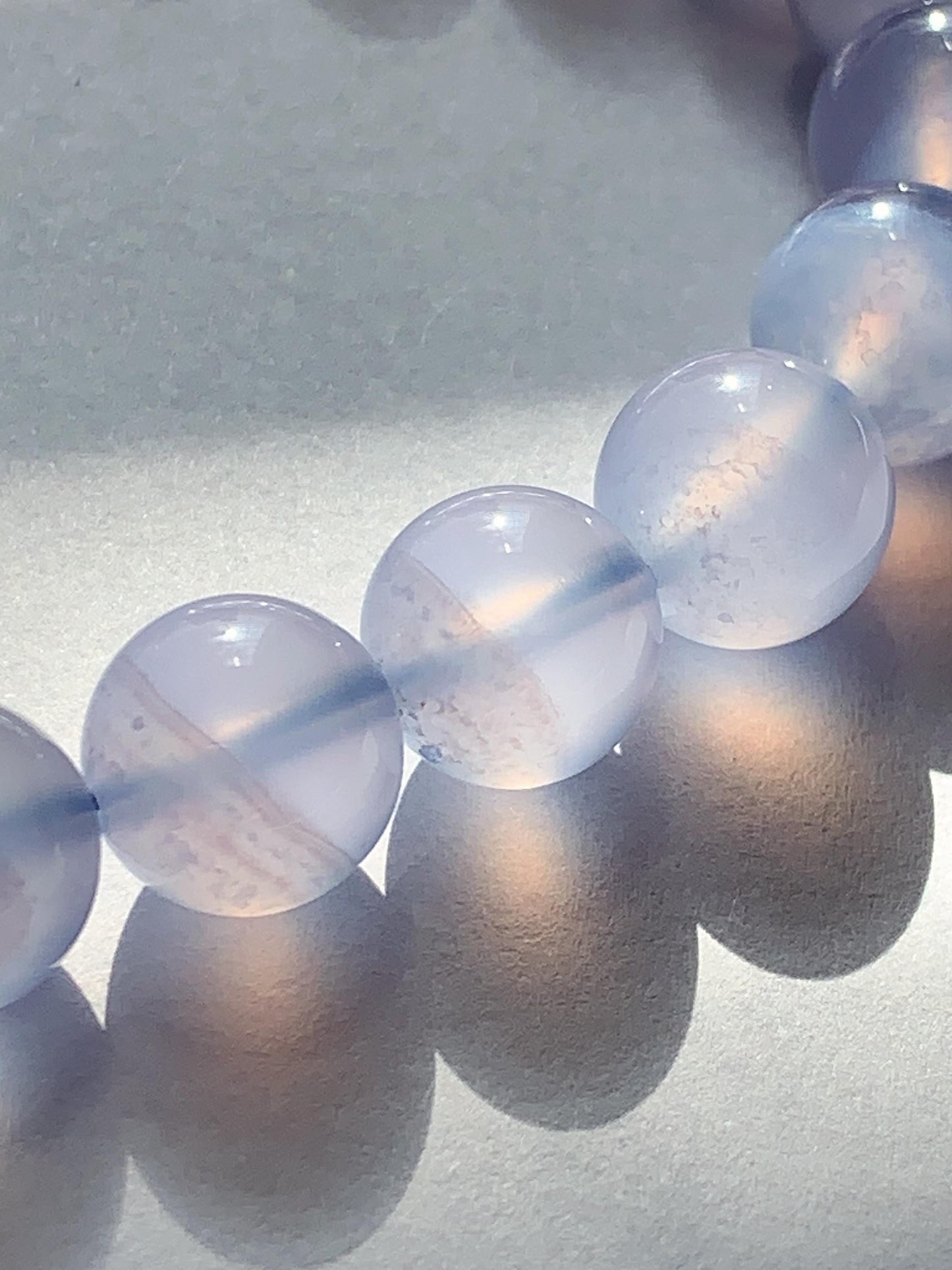 AAA Translucent Blue Lace Agate Stretch Bracelet 7mm 8mm
