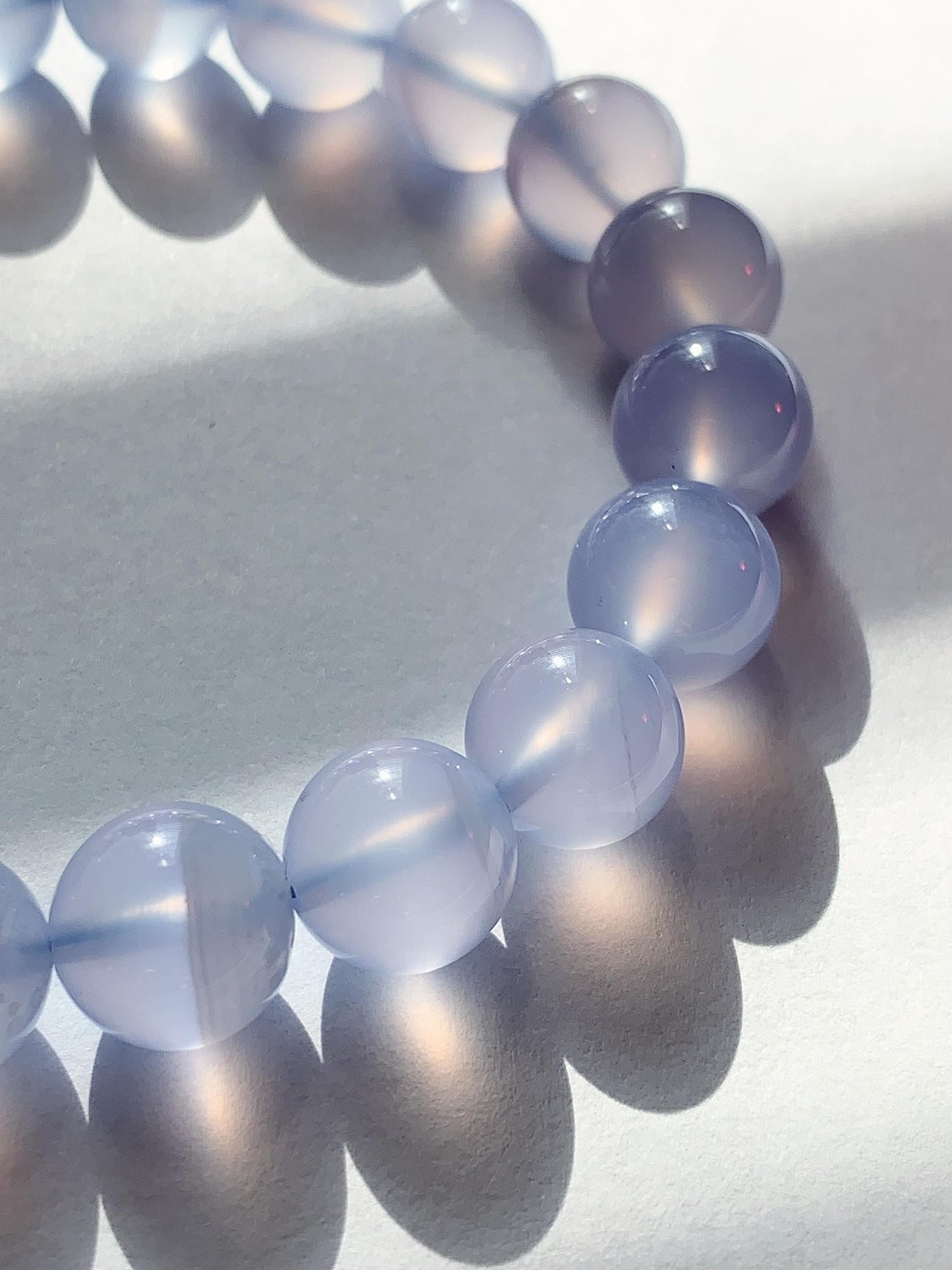 AAA Translucent Blue Lace Agate Stretch Bracelet 7mm 8mm