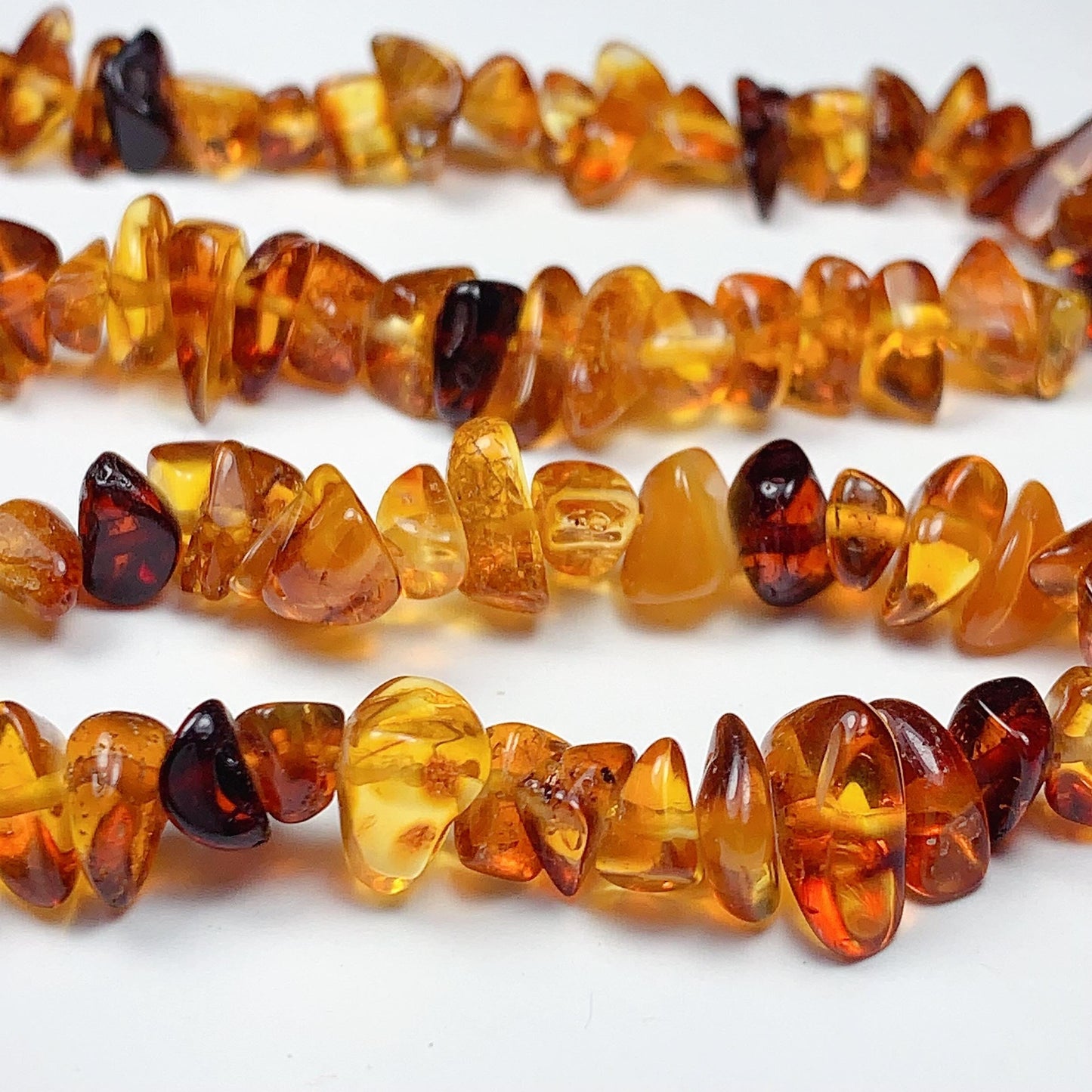5-10mm Natural Deep Gold Honey Yellow Baltic Amber Chip Nugget Irregular Beads 15.5" Strand  DIY Jewelry