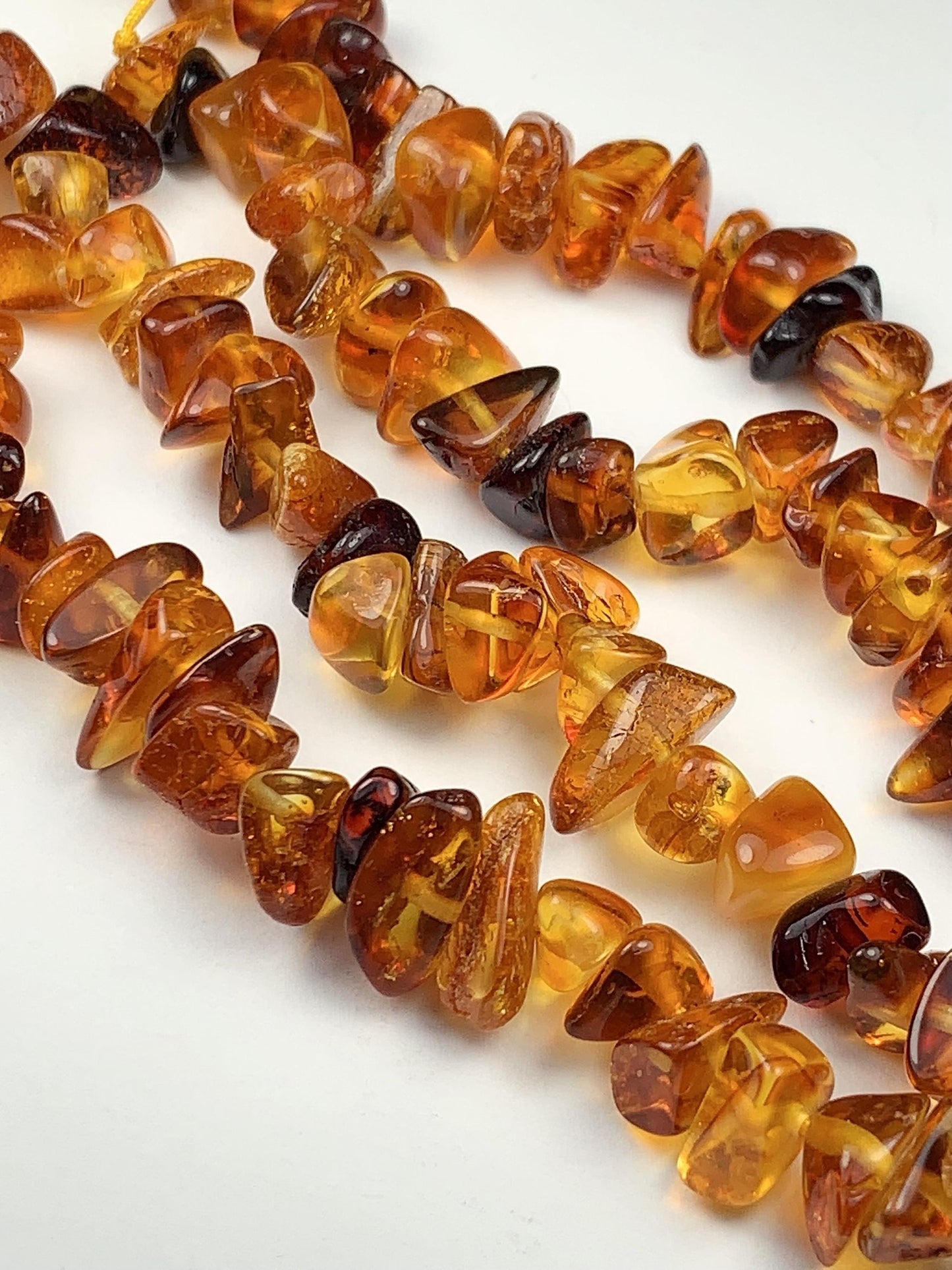 5-10mm Natural Deep Gold Honey Yellow Baltic Amber Chip Nugget Irregular Beads 15.5" Strand  DIY Jewelry