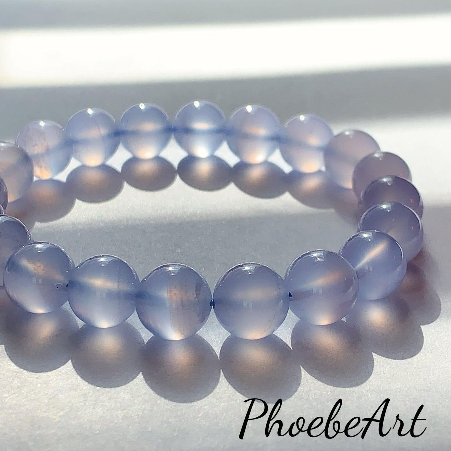 AAA Translucent Blue Lace Agate Stretch Bracelet 7mm 8mm
