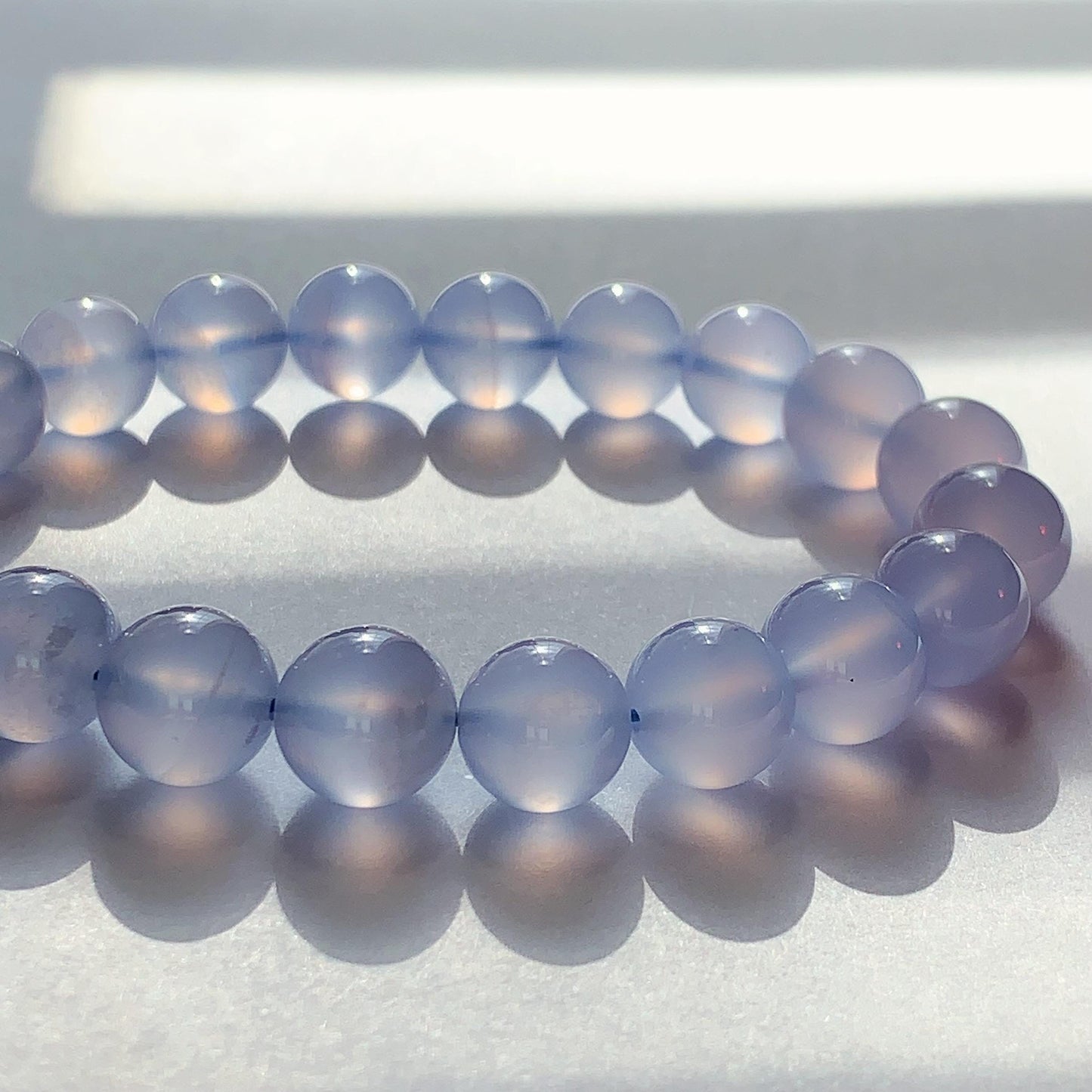 AAA Translucent Blue Lace Agate Stretch Bracelet 7mm 8mm