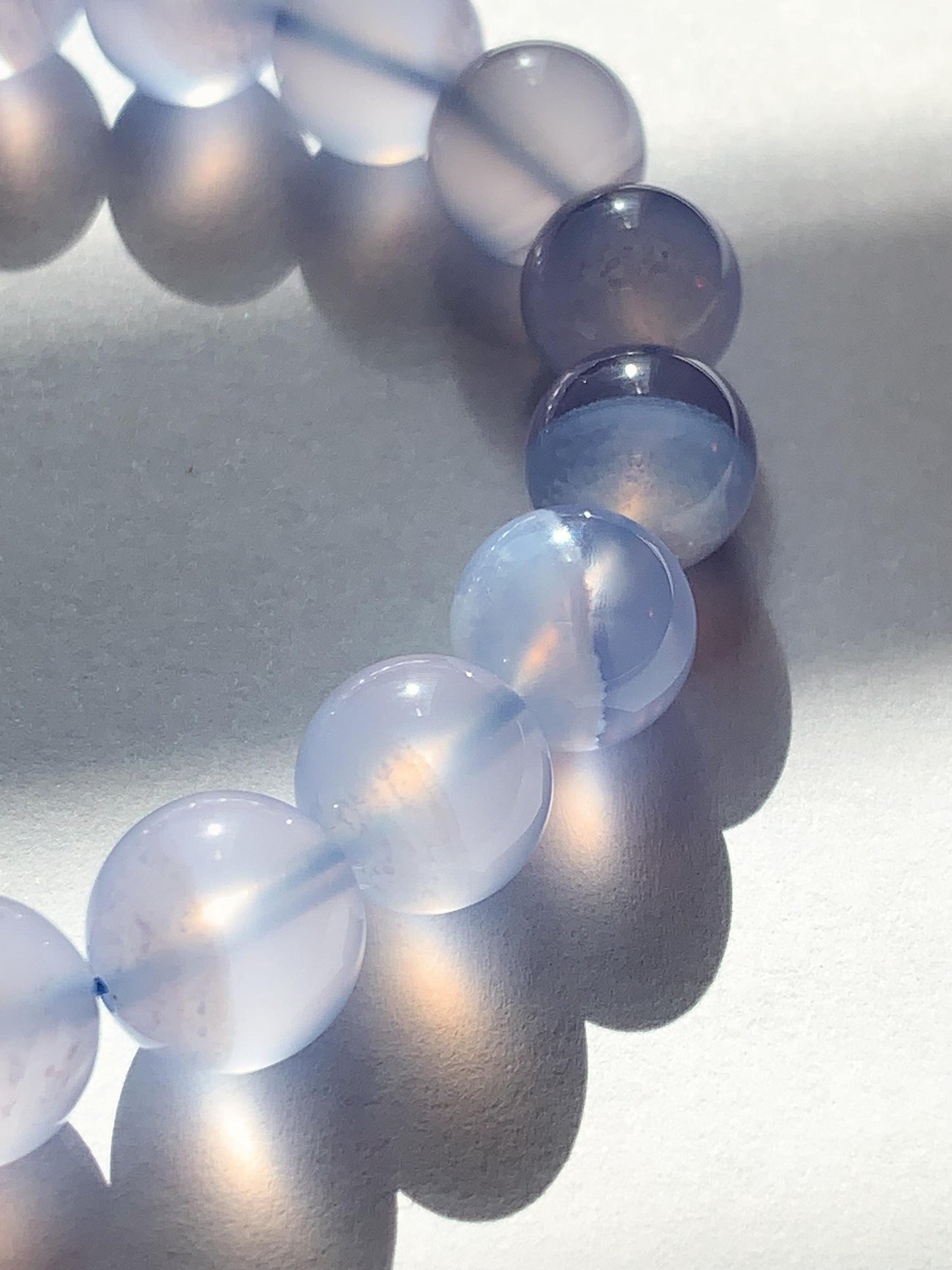 AAA Translucent Blue Lace Agate Stretch Bracelet 7mm 8mm