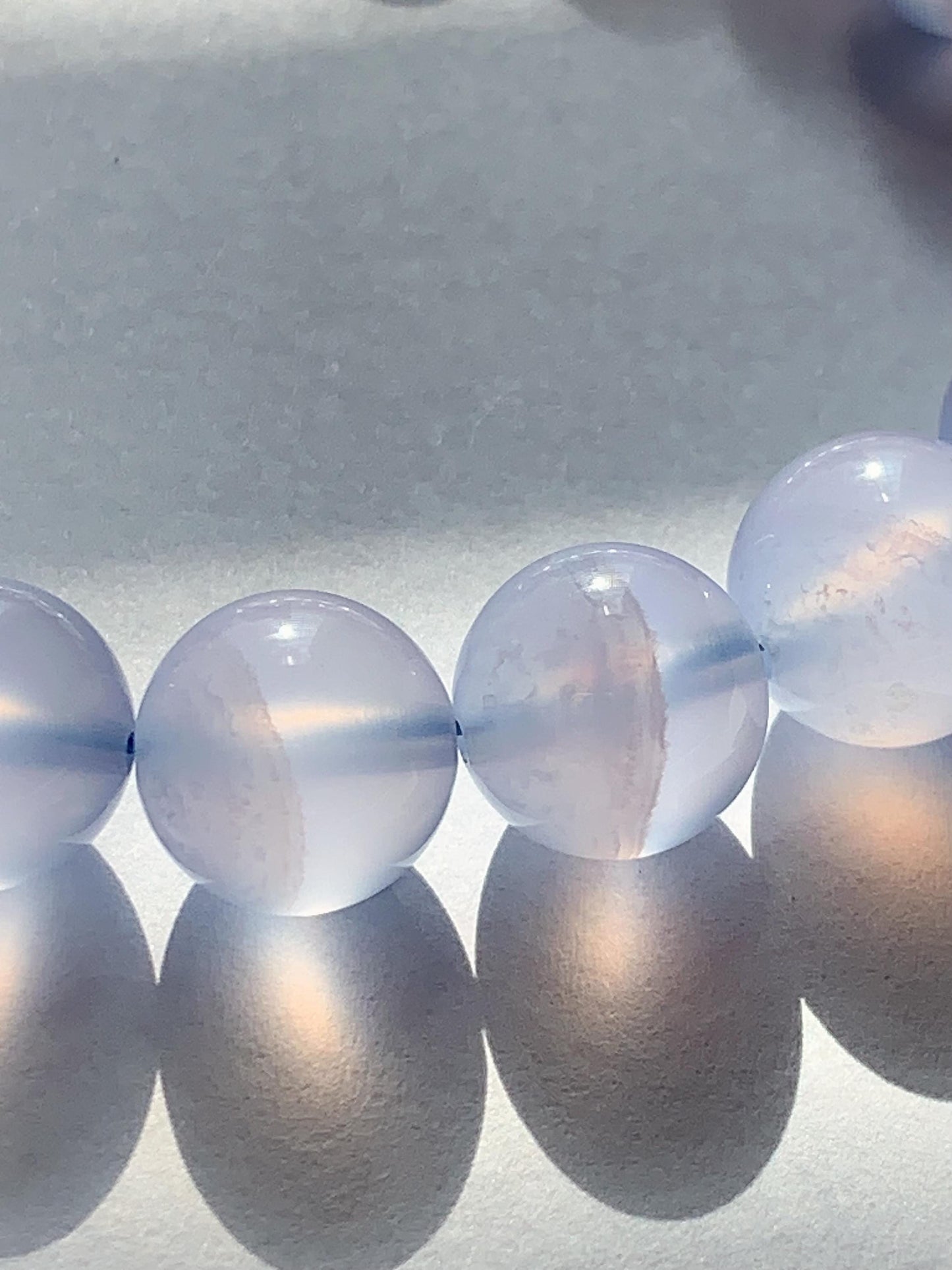 AAA Translucent Blue Lace Agate Stretch Bracelet 7mm 8mm