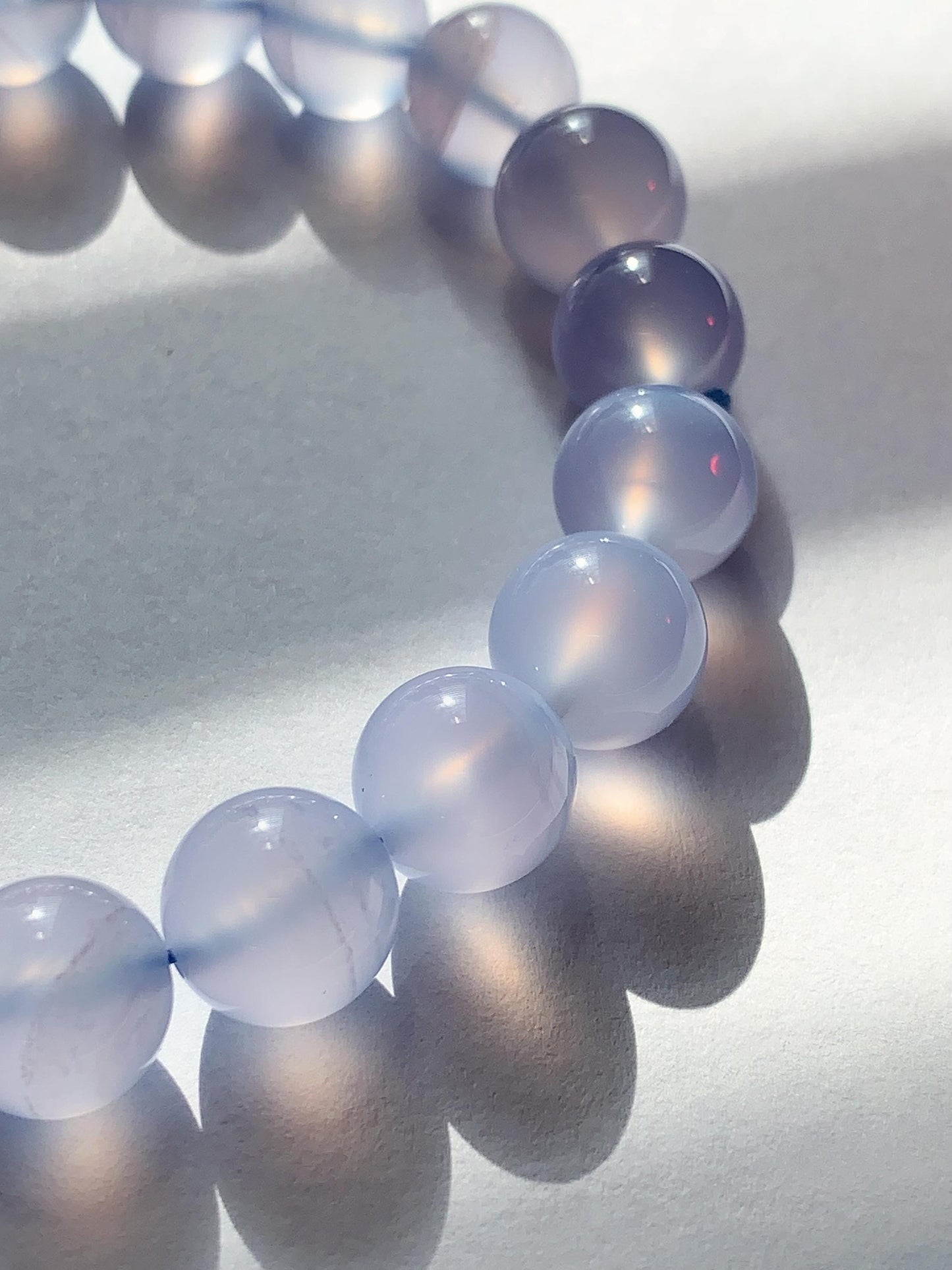 AAA Translucent Blue Lace Agate Stretch Bracelet 7mm 8mm