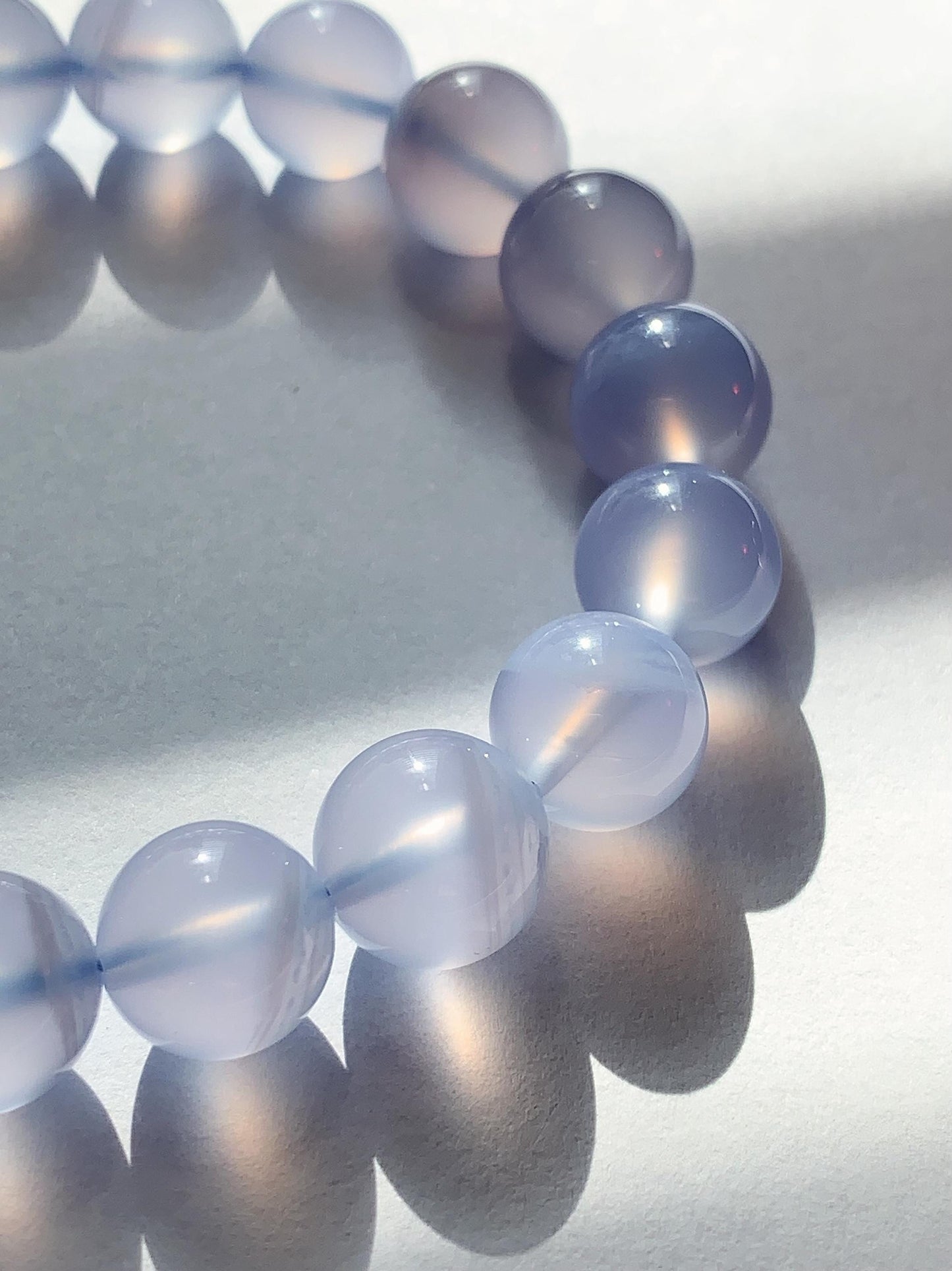AAA Translucent Blue Lace Agate Stretch Bracelet 7mm 8mm