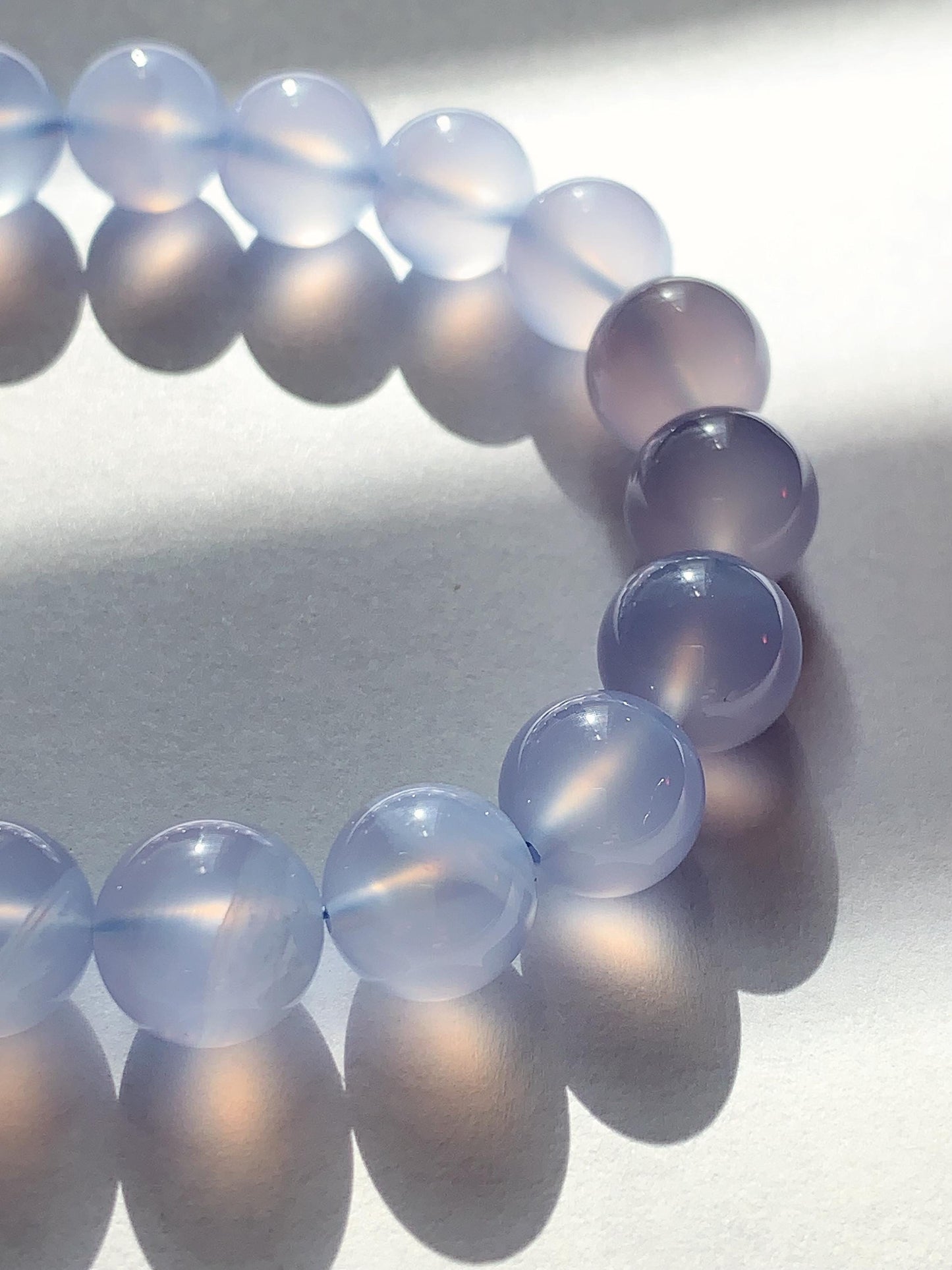 AAA Translucent Blue Lace Agate Stretch Bracelet 7mm 8mm