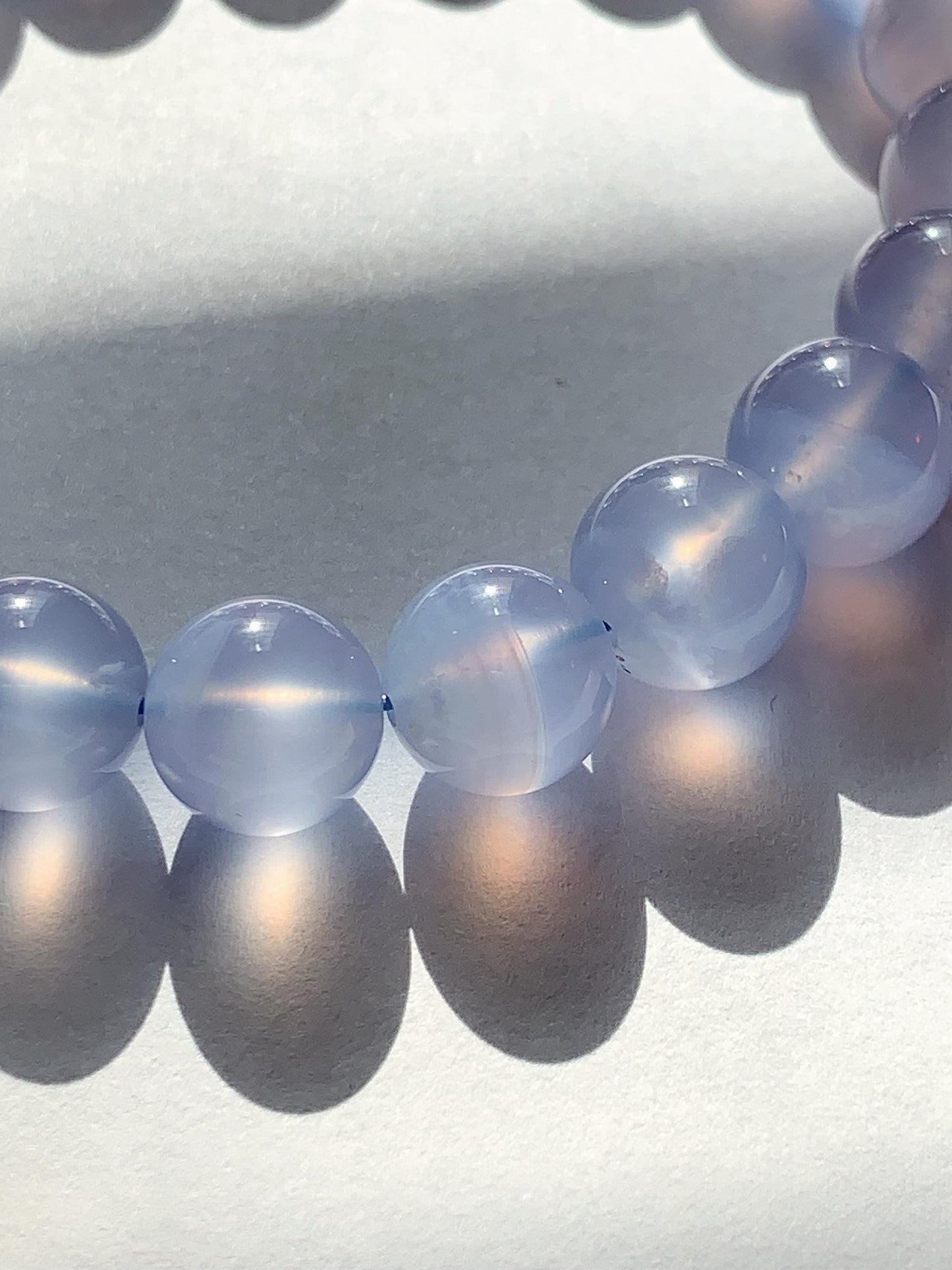 AAA Translucent Blue Lace Agate Stretch Bracelet 7mm 8mm