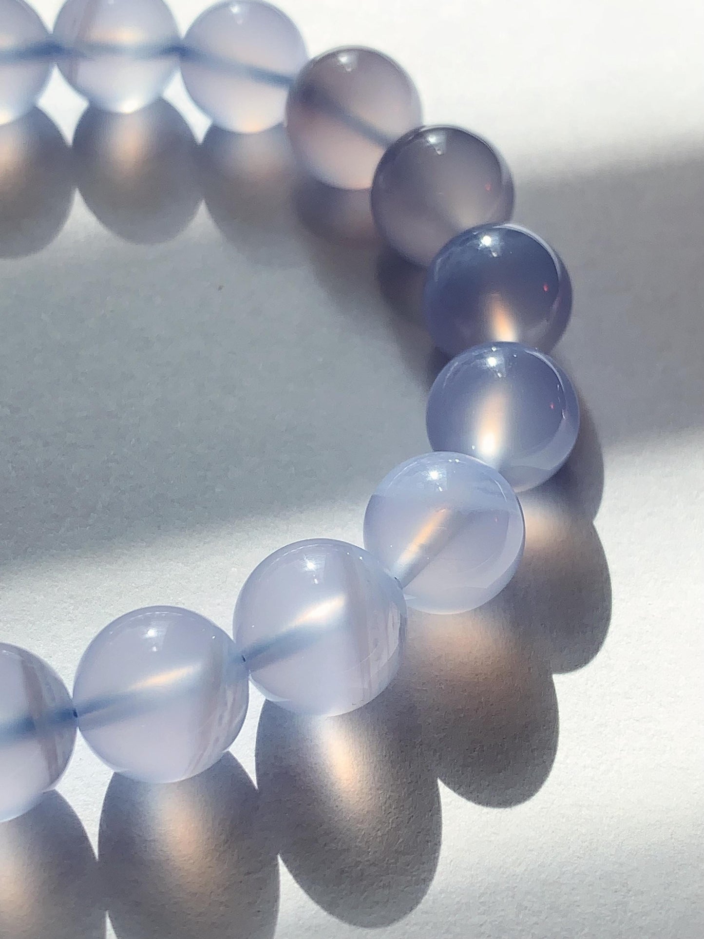 AAA Translucent Blue Lace Agate Stretch Bracelet 7mm 8mm