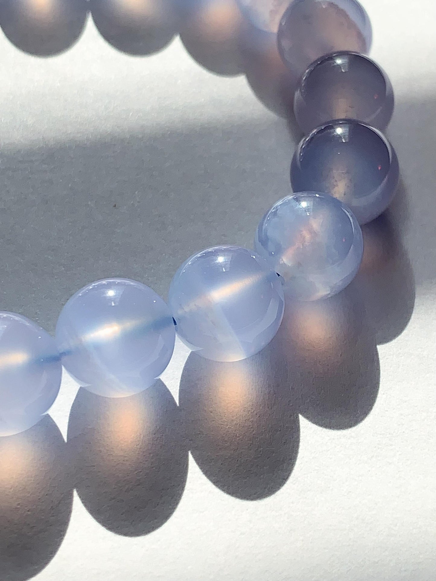 AAA Translucent Blue Lace Agate Stretch Bracelet 7mm 8mm
