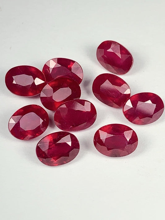 EGL USA Gemological Laboratory Certificate Natural Ruby (heated Filled Composite) Loose Gemstone Oval Faceted Cut