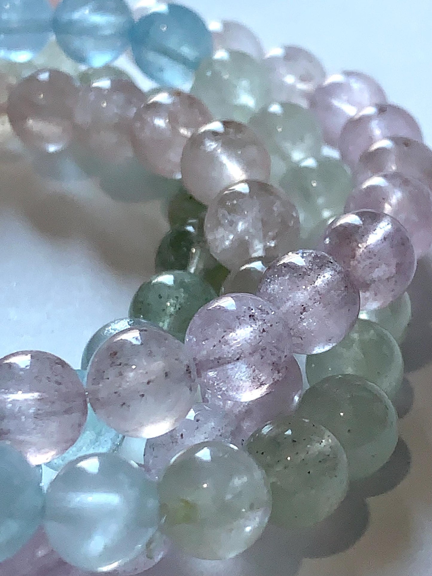 Natural Transparent Morganite Smooth Round Beads 15.5" Strand Gemstone 8mm