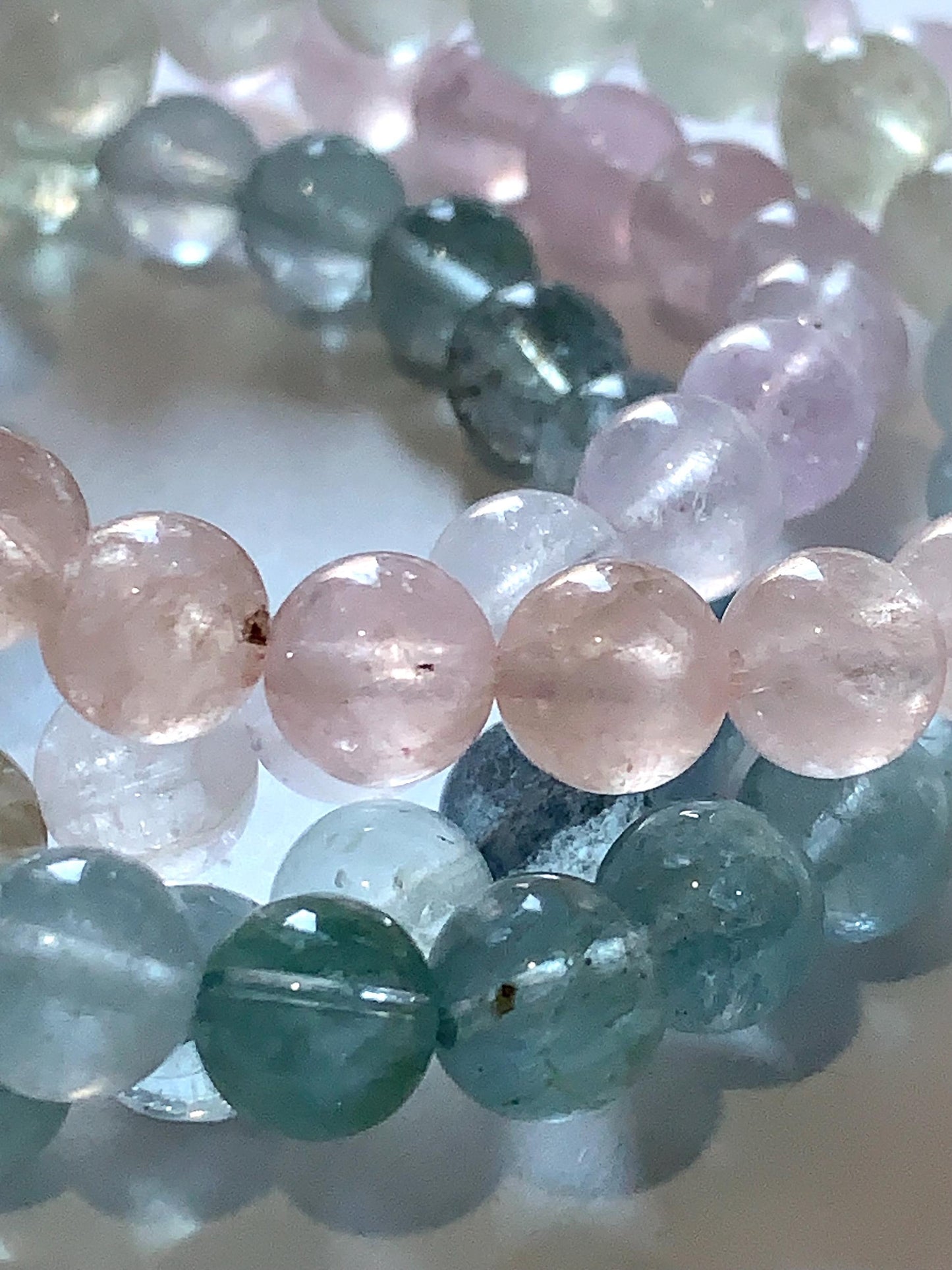 Natural Transparent Morganite Smooth Round Beads 15.5" Strand Gemstone 8mm