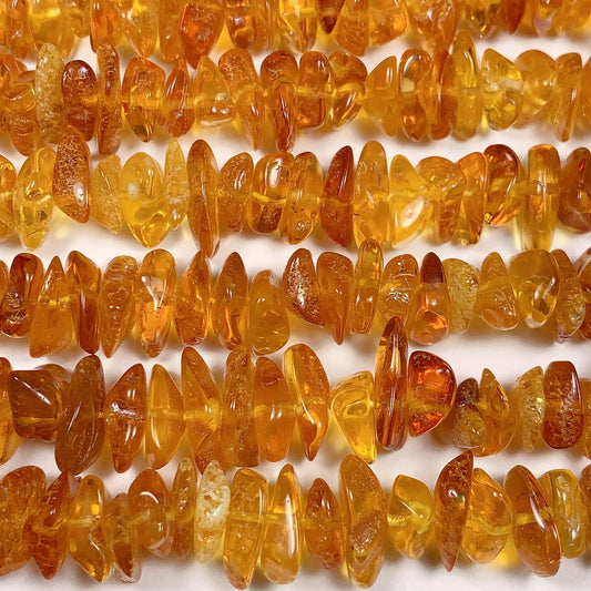 8-16mm Natural Baltic Honey Gold Golden Yellow Amber Chip Nugget Irregular Beads 15.5" Strand  DIY Jewelry