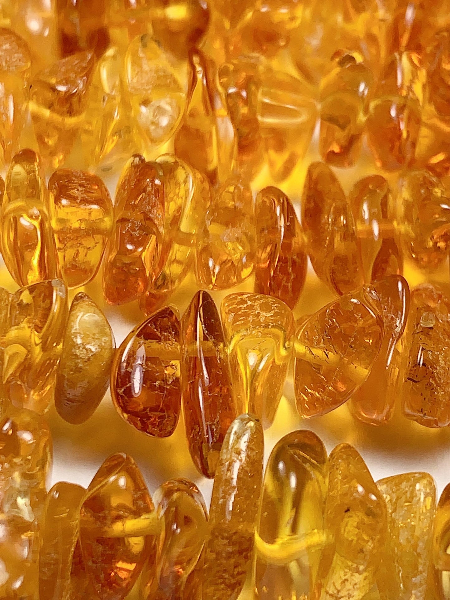 8-16mm Natural Baltic Honey Gold Golden Yellow Amber Chip Nugget Irregular Beads 15.5" Strand  DIY Jewelry