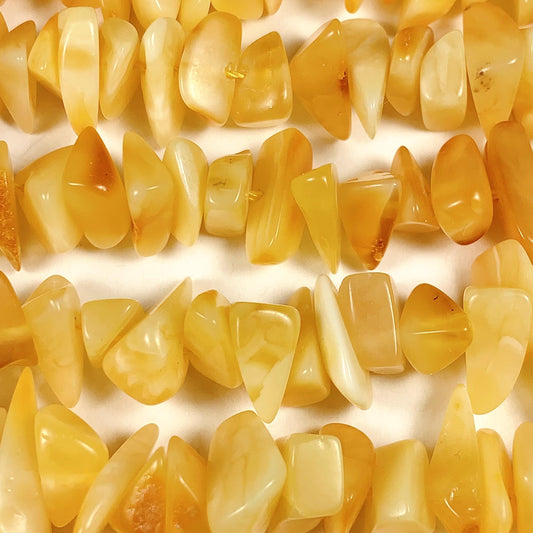 10-16mm Natural Baltic Honey Gold Golden Yellow Beeswax Amber Chip Nugget Irregular Beads 15.5" Strand  DIY Jewelry