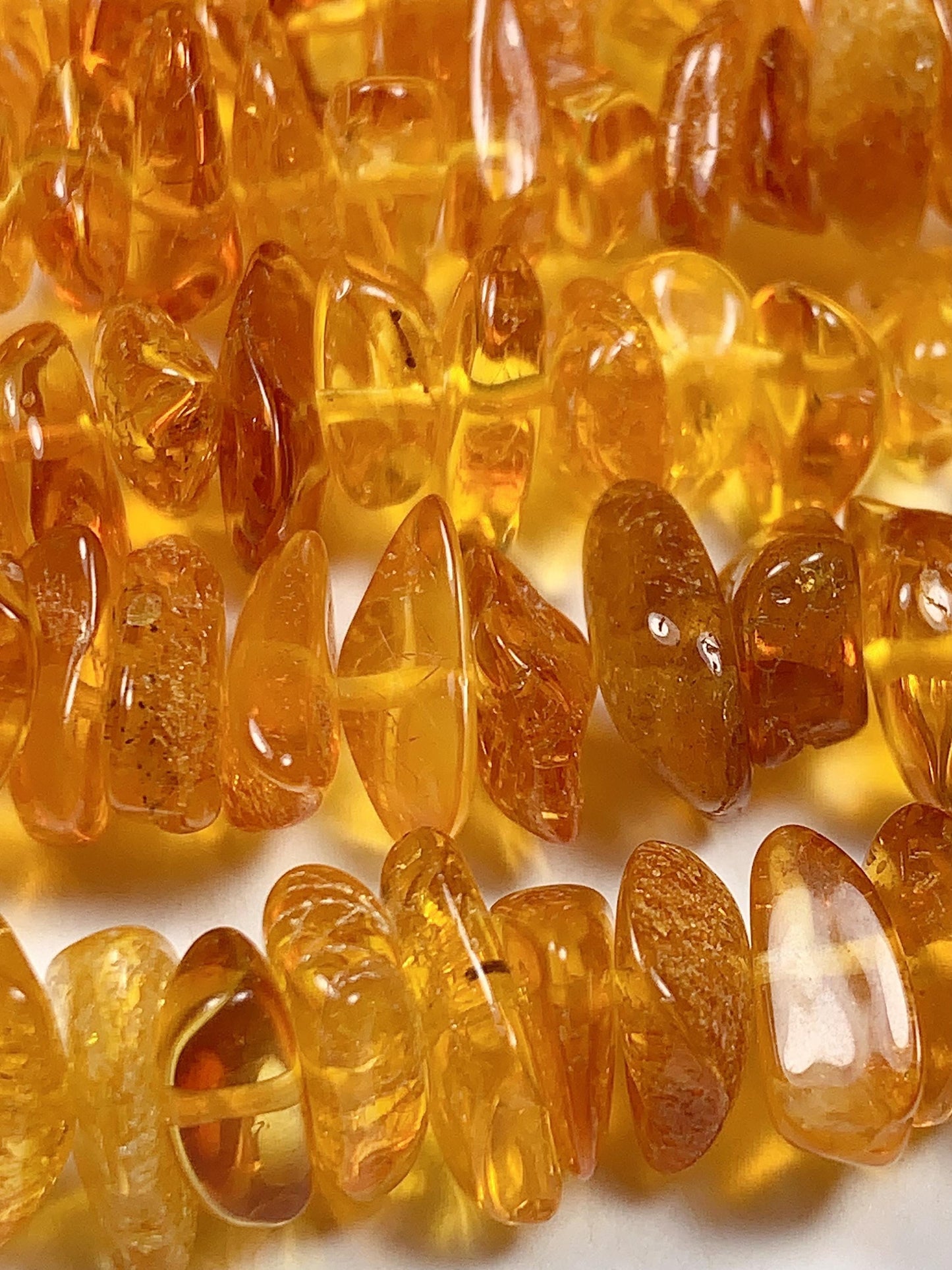 8-16mm Natural Baltic Honey Gold Golden Yellow Amber Chip Nugget Irregular Beads 15.5" Strand  DIY Jewelry