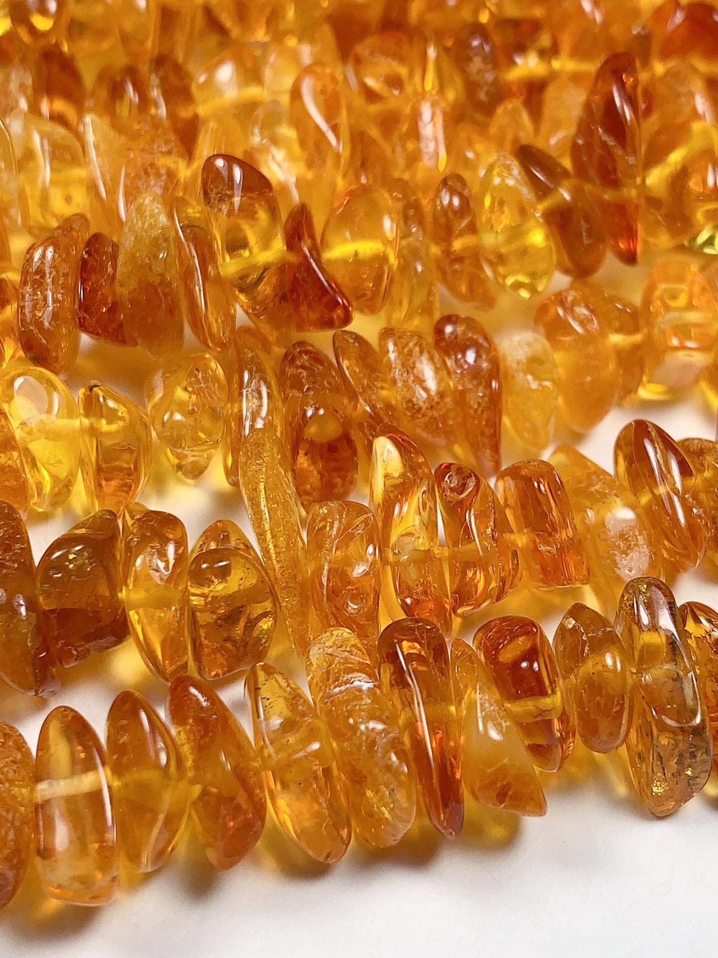 8-16mm Natural Baltic Honey Gold Golden Yellow Amber Chip Nugget Irregular Beads 15.5" Strand  DIY Jewelry